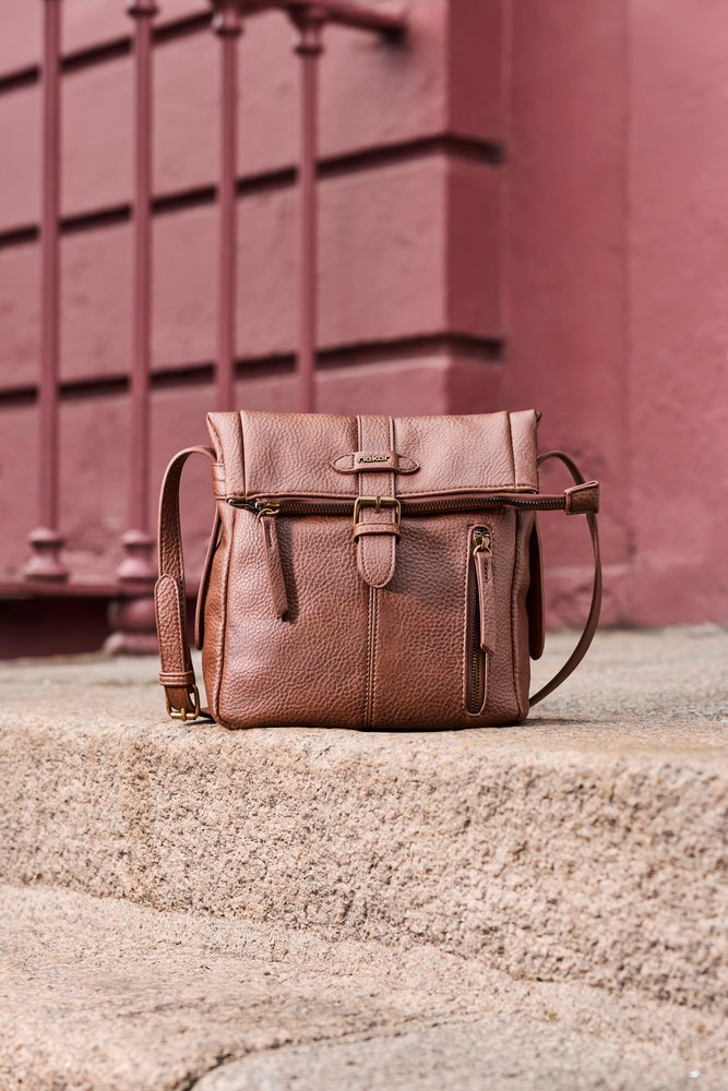 Rieker Damen-Handtasche, Schultertasche, Überschlag mit Schnallenverschluss
