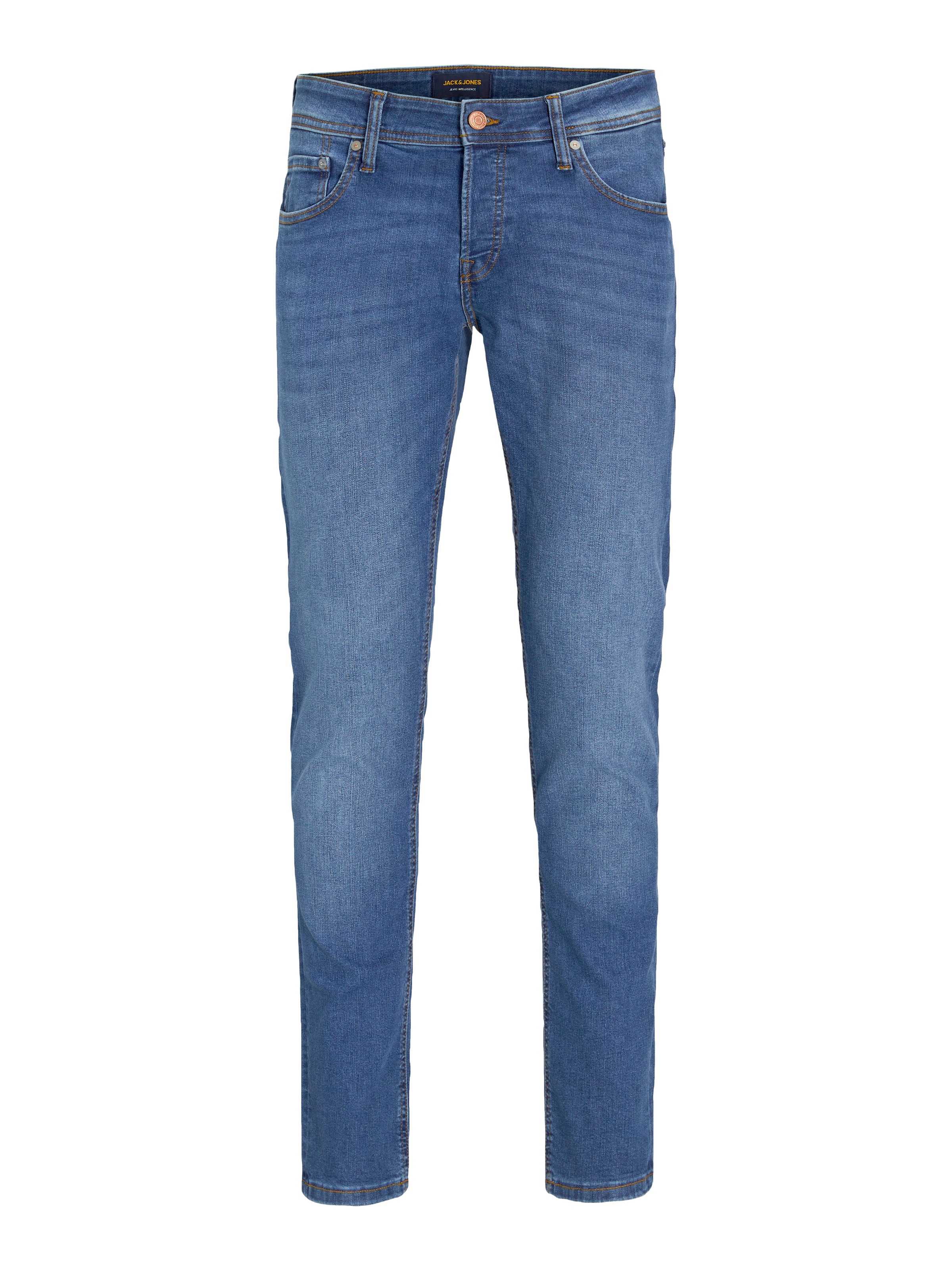 Jack & Jones Slim-fit-Jeans »JJIGLENN mit Used-Look und Stretchkomfort« Abriebeffekte, modisch, slim fit, Baumwollmischung