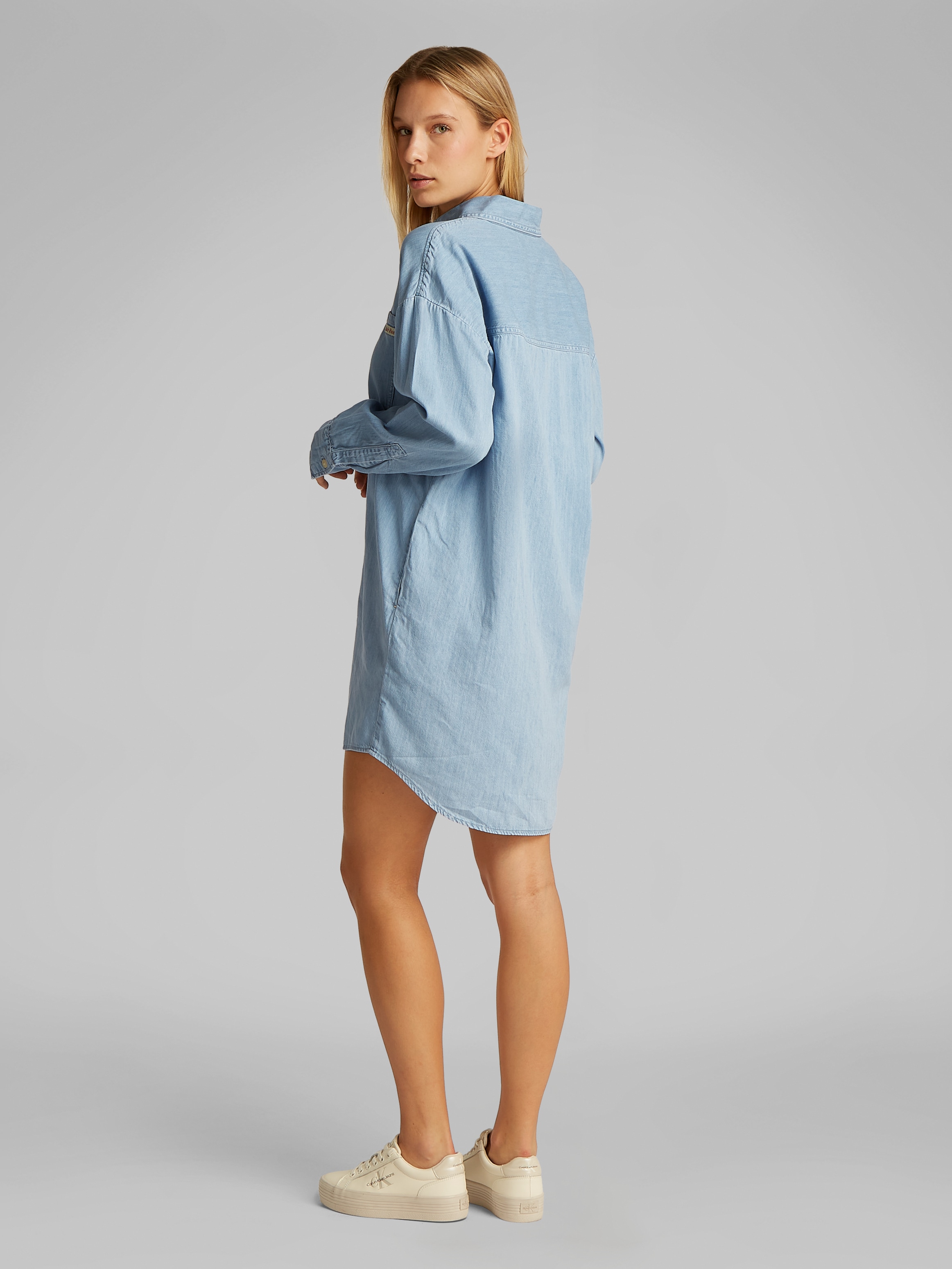 Calvin Klein Jeans Jeanskleid "TENCEL LOOSE SHIRT DENIM DRESS", mit Logosti günstig online kaufen