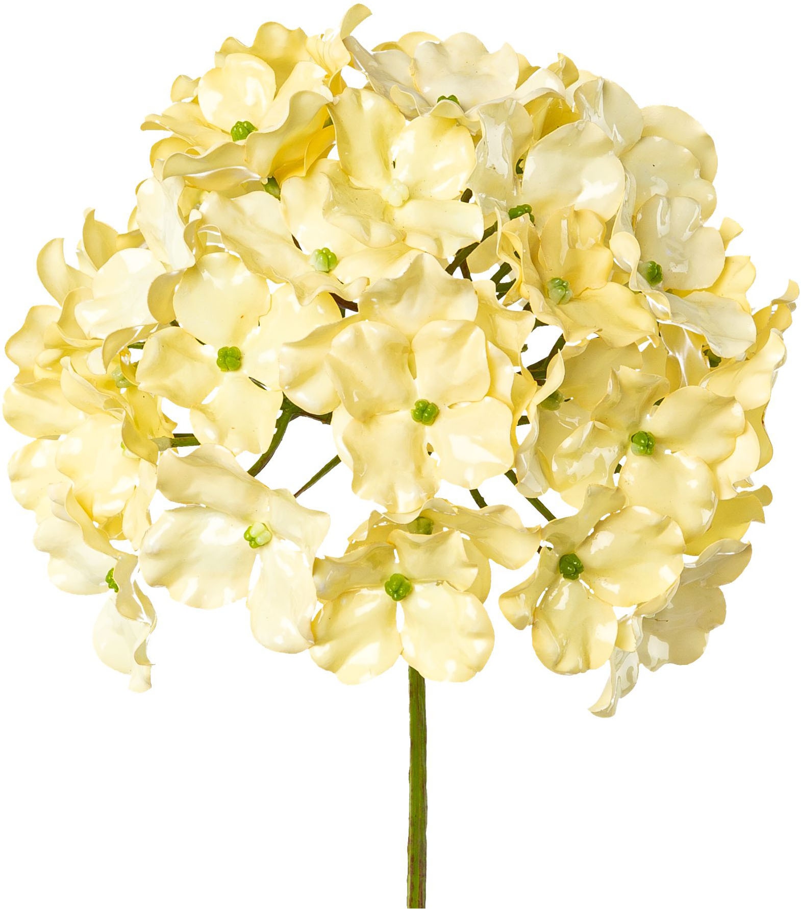 Creativ green Kunstblumenstrauß »Hortensie mit Zweigen in Vase« als schnelle Deko-Idee
