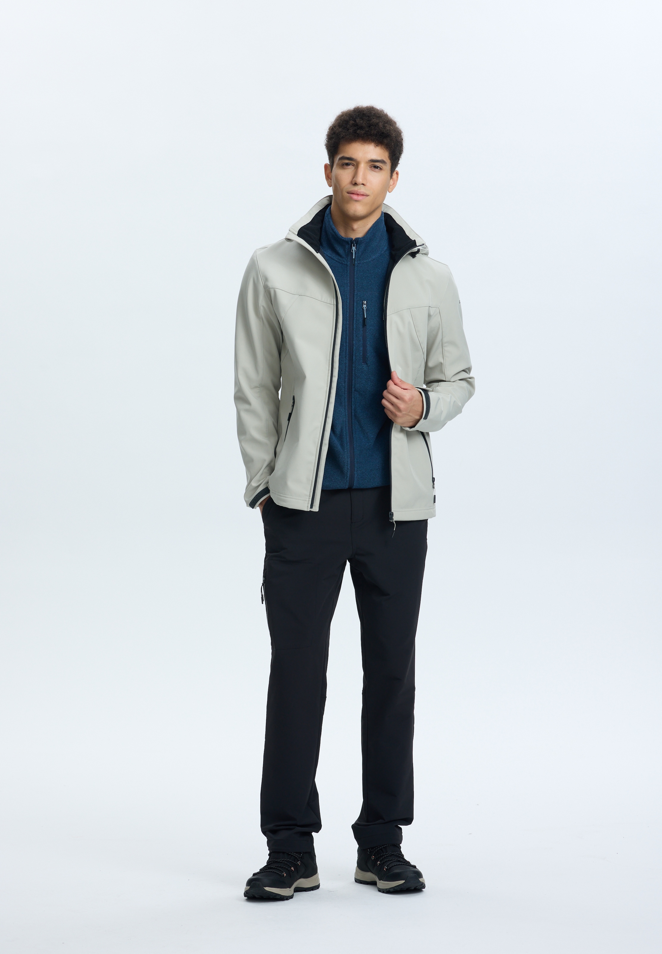 Icepeak Softshelljacke »BRIMFIELD«, (1 St.), mit Kapuze