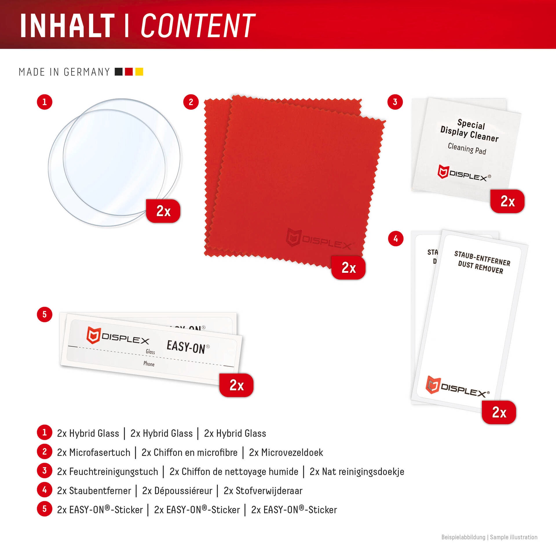 Displex Displayschutzglas »Smartwatch Glass Unbreakable Protector« für Samsung Galaxy Watch8 40mm