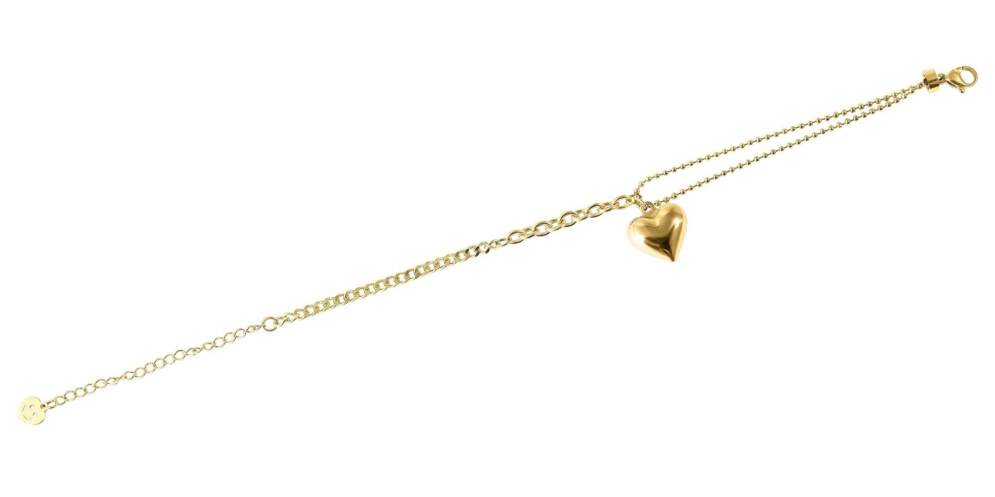 Adelia´s Armband »Damen Armband – Herz aus Edelstahl 17 cm« Ideal als Geschenk zum Muttertag