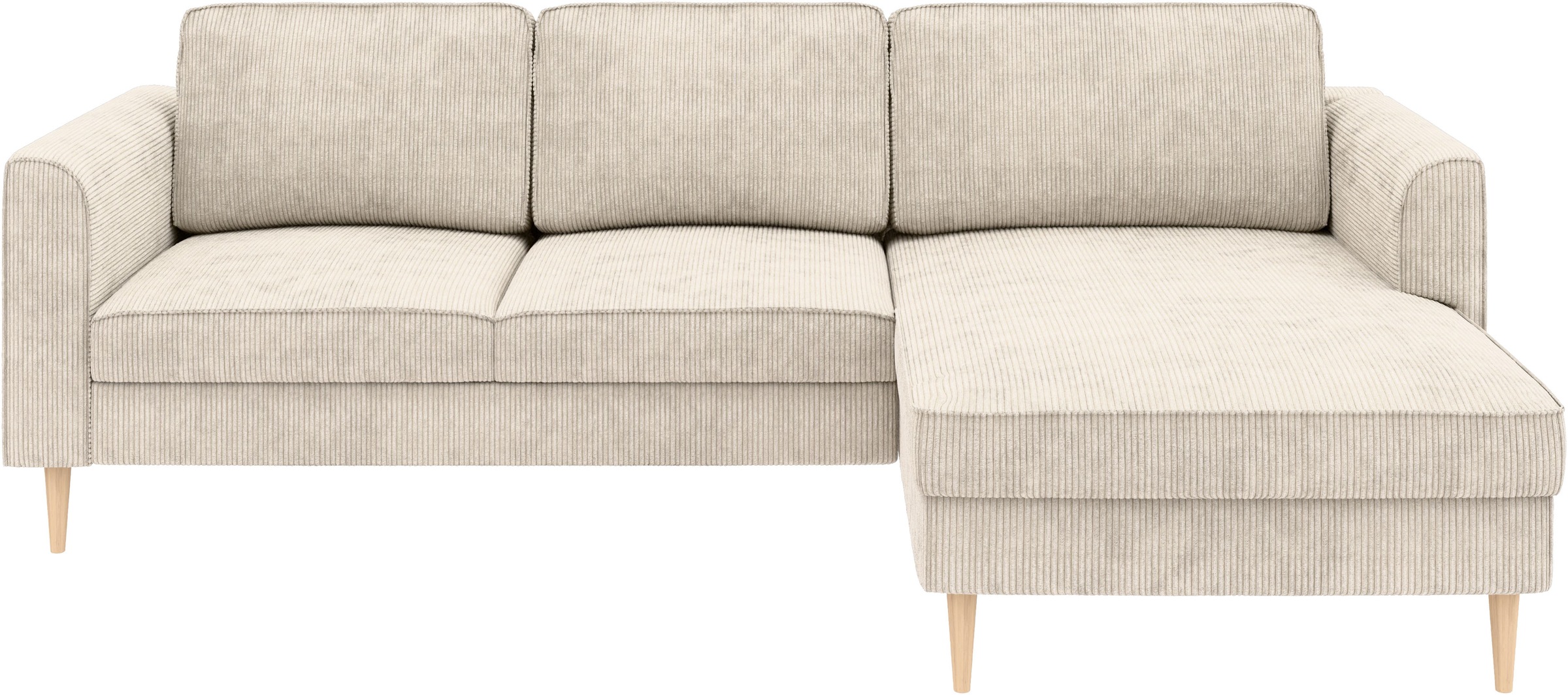 Home affaire Ecksofa »Booster Couch wahlweise mit Schlaffunktion und Bettkasten-auch in Cord«, Recamiere beidseitig montierbar, Sofa in L-Form, 232 cm