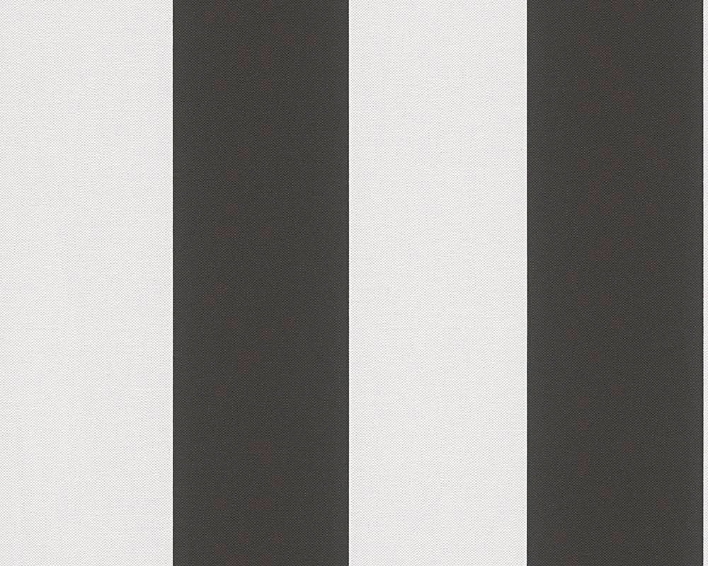 living walls Vliestapete »Black & White«, Streifen-gestreift, Modern Tapete Streifen Schwarz Weiß