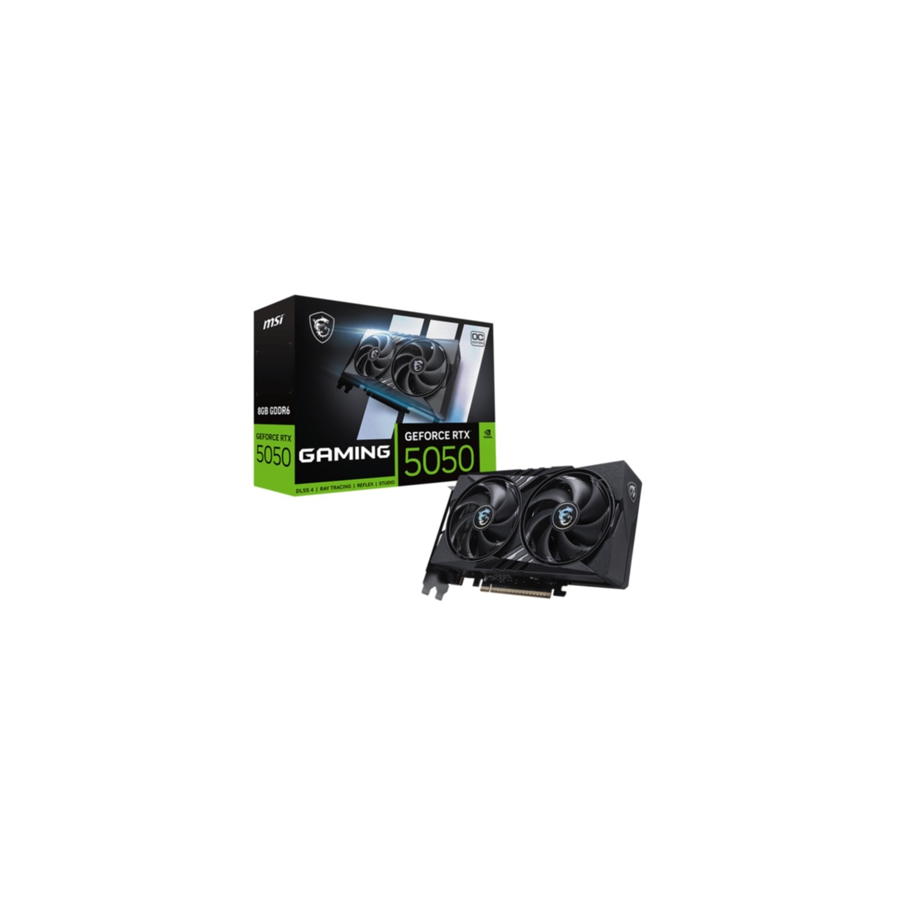 MSI Grafikkarte "GeForce RTX 5050 8G GAMING OC", schwarz (ohne farbbezeichnung), Grafikkarten - Einheitsgröße