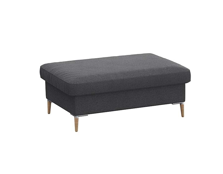 FLEXLUX Pouf »Fiore«, Kaltschaum, Füße Alu+ Eiche