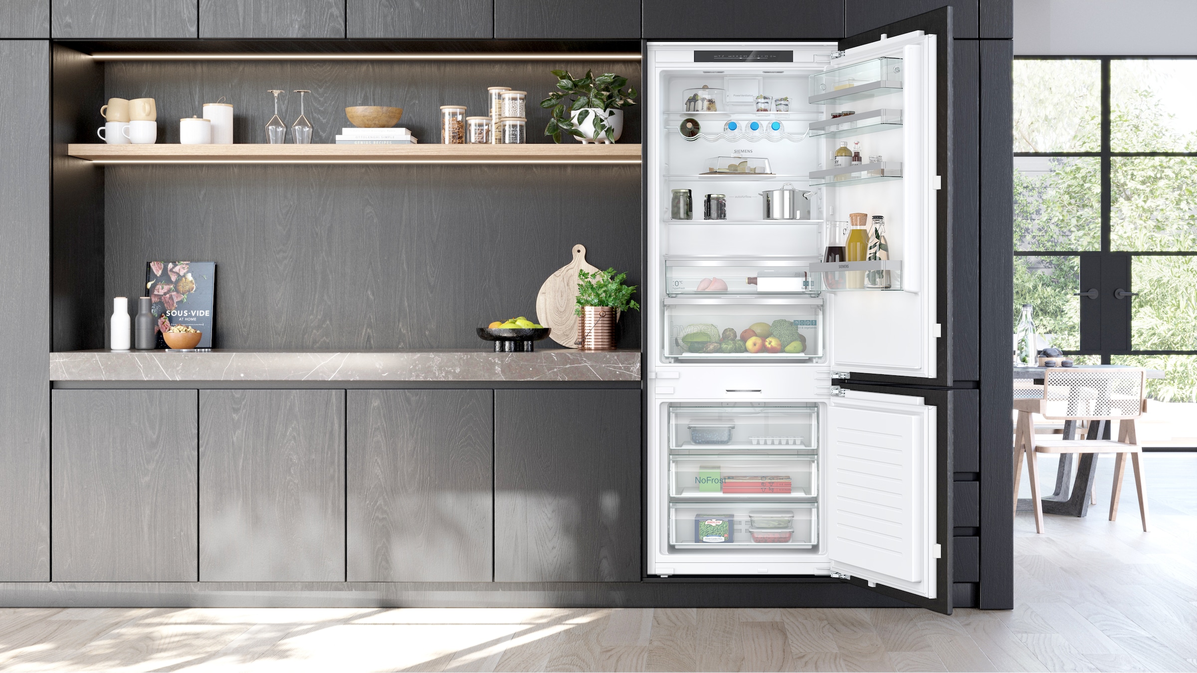 SIEMENS Einbaukühlgefrierkombination iQ500 »KB96NADD1« 193,5 cm hoch 70,8 cm breit