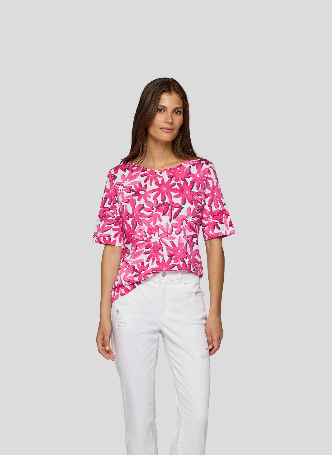 Rabe T-Shirt, mit floralem Print günstig online kaufen