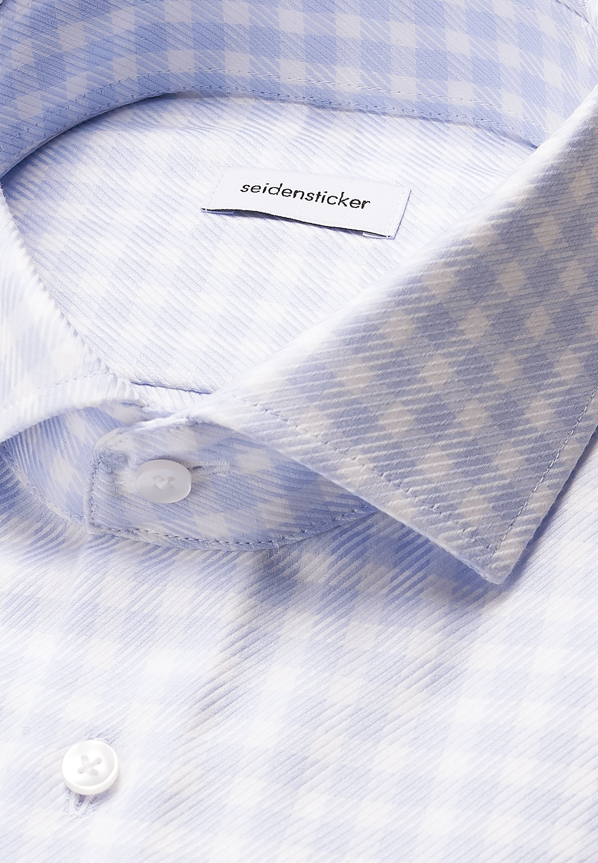 seidensticker Businesshemd »Schwarze Rose«, Regular 1/1 Kentkragen Karo
