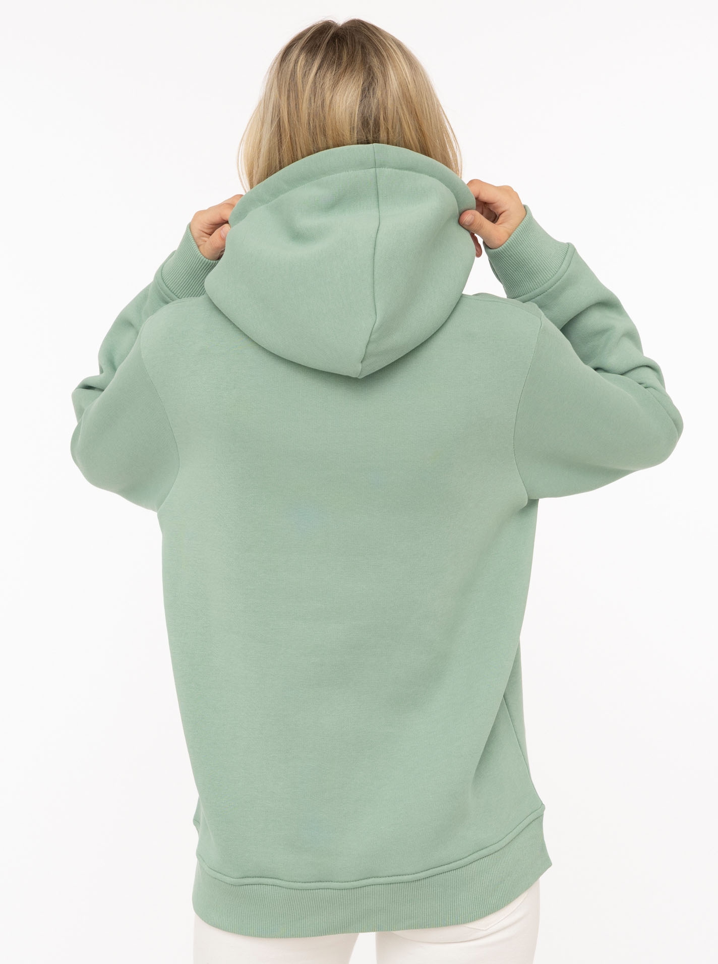 Zwillingsherz Hoodie »"HOPE Spitze"«, Kapuze mit Kordel, Motiv mit Spitze, elastische Bündchen
