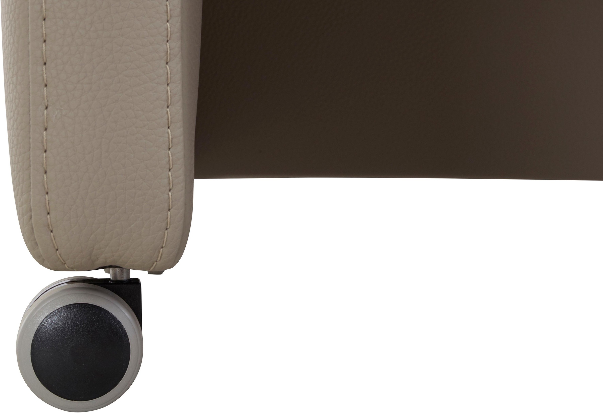 exxpo - sofa fashion Sessel »Barista Clubsessel auf Rollen, schmale Armlehnen, aktuelles Design«, bequem und komfortabel, Breite 61 cm