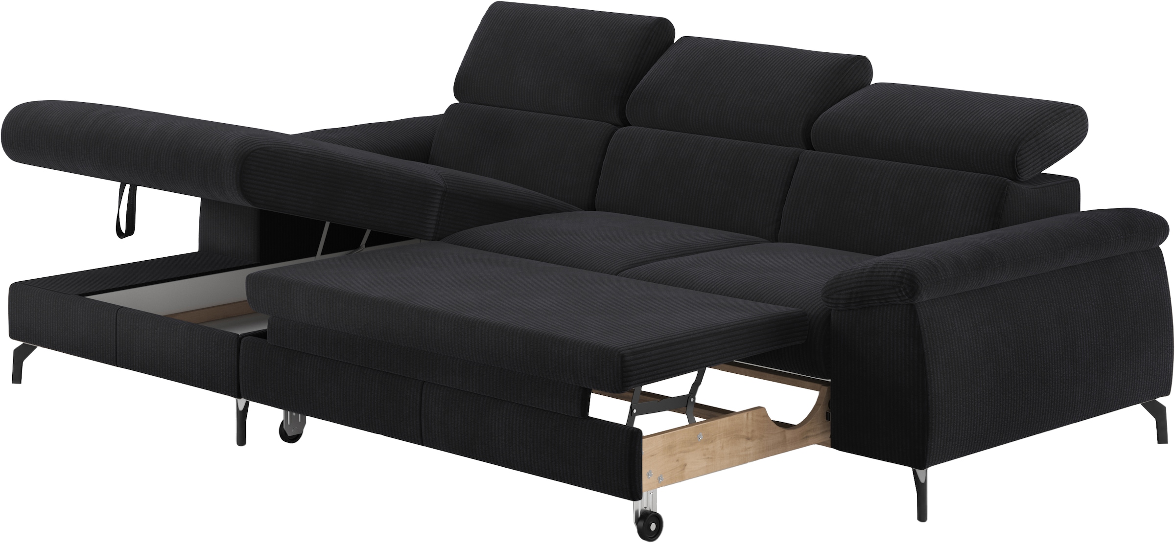 COTTA Ecksofa »Kitty L-Form«, mit Kopfteilverstellung, wahlweise mit Bettfunktion & Bettkasten