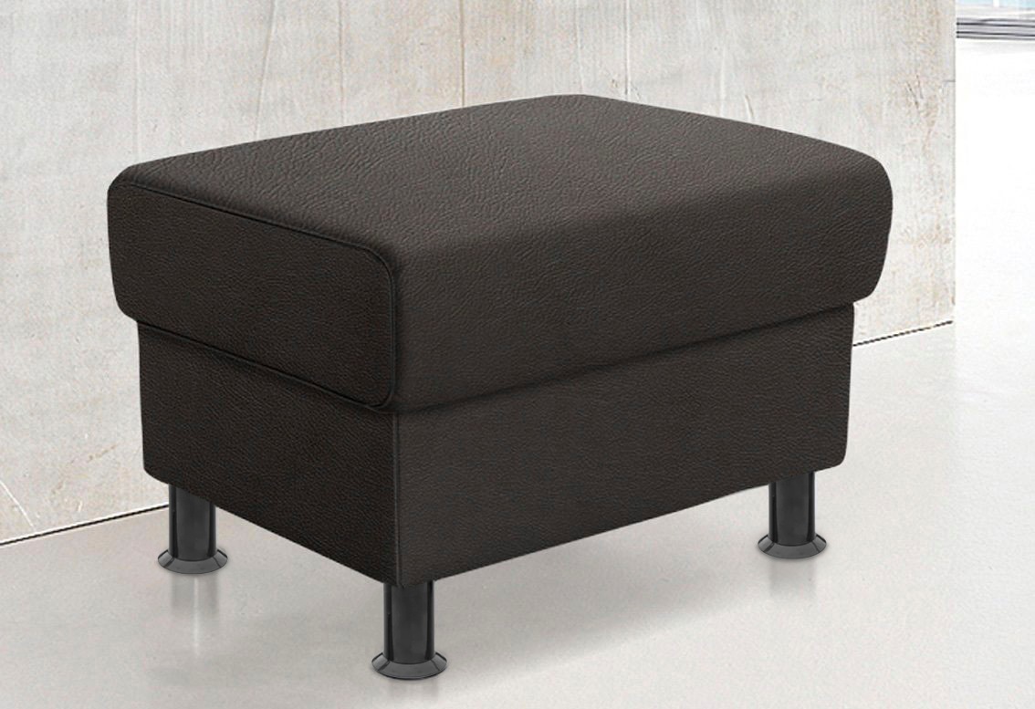Kojų kėdutė »Rondo Minkštas pufas zur serija plotis 67 cm Füße schwarz« Kojų kėdutė patogi su spyruoklės in padėties Bezügen bestellbar
