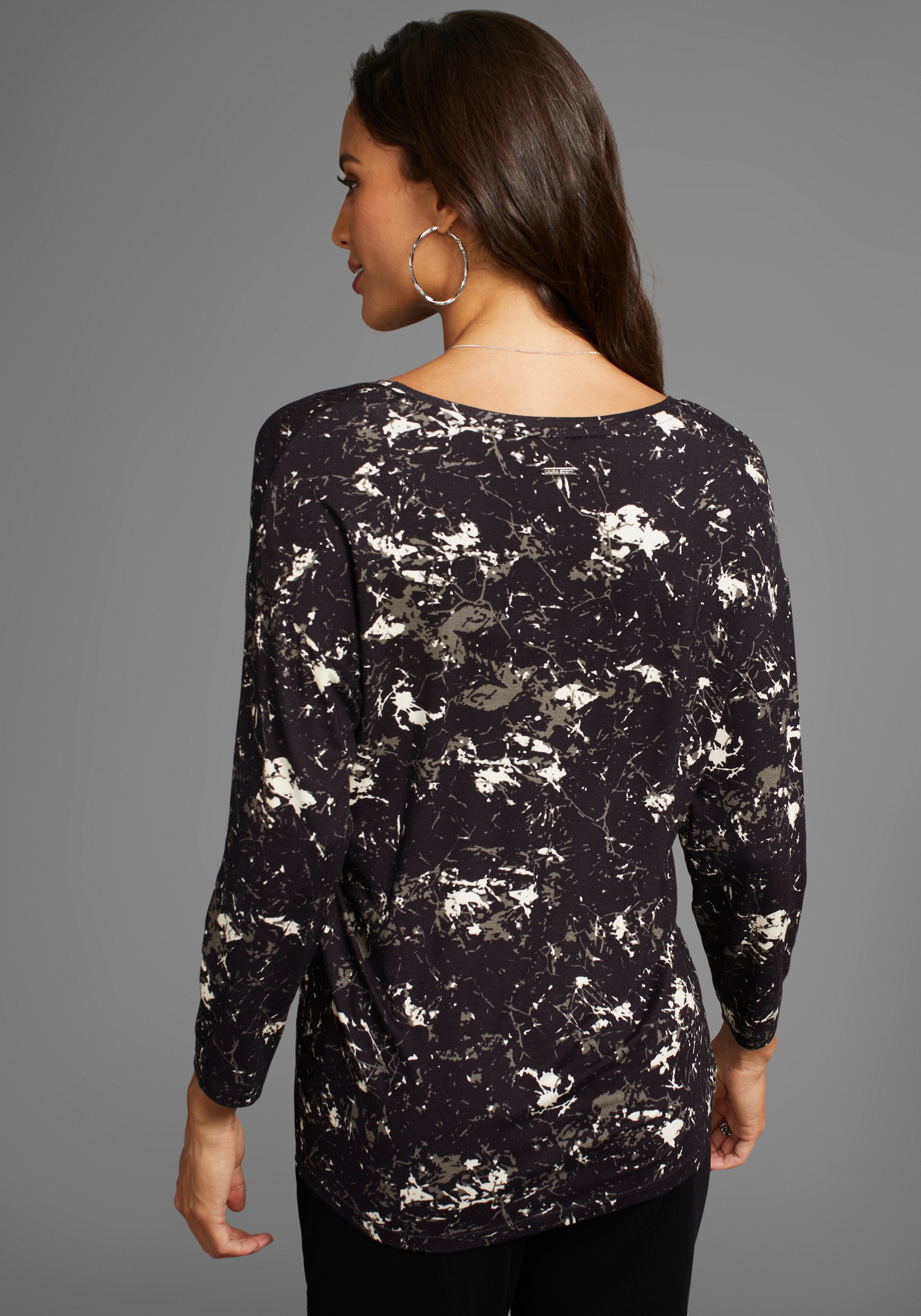 Laura Scott 3/4-Arm-Shirt, mit Allover-Print