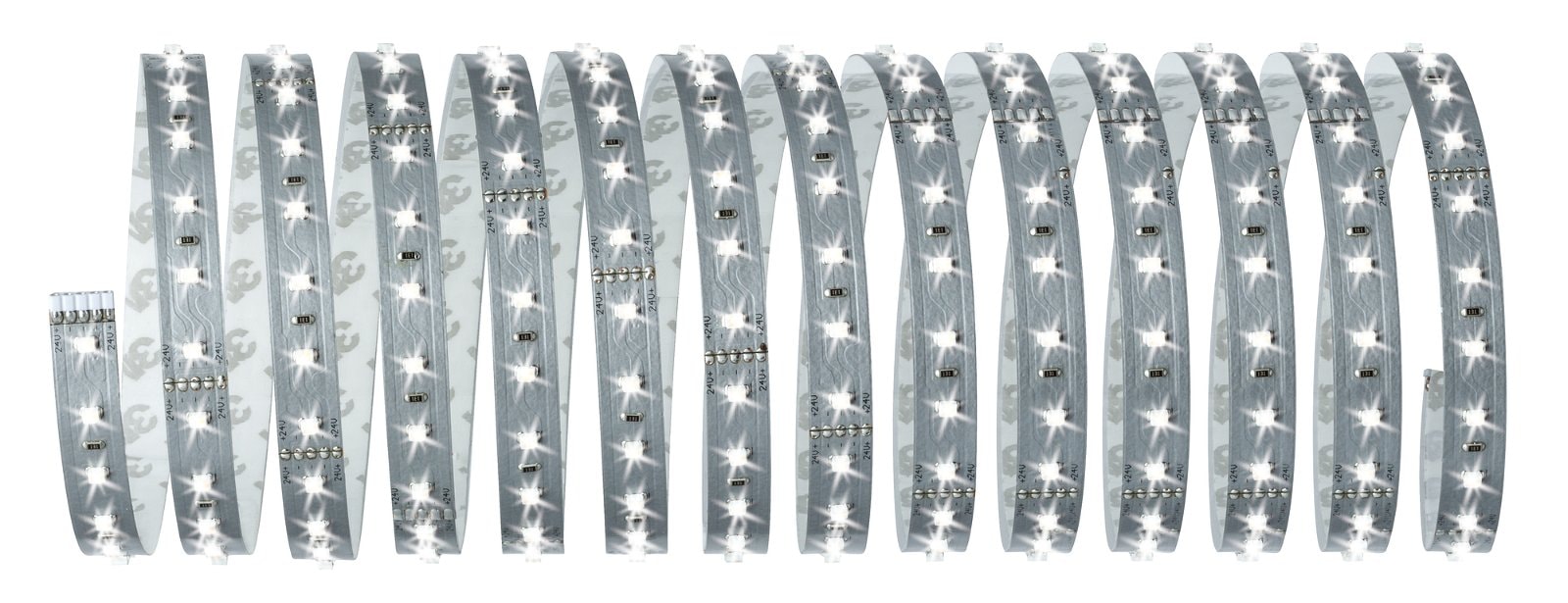 Paulmann LED-Streifen »MaxLED 500 Basisset 5m Daylight IP20 6500K 30W 230/24V 60VA Silber«, 1 St.-flammig