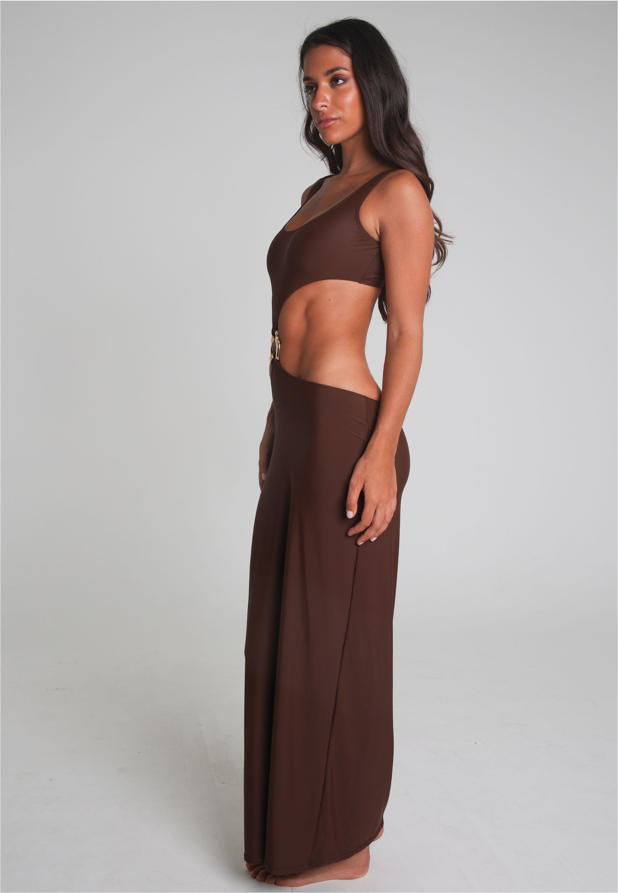 Moda Minx Jerseykleid »Irregular Hoop Long Dress«, (1 tlg.), mit tollen Cut-Outs