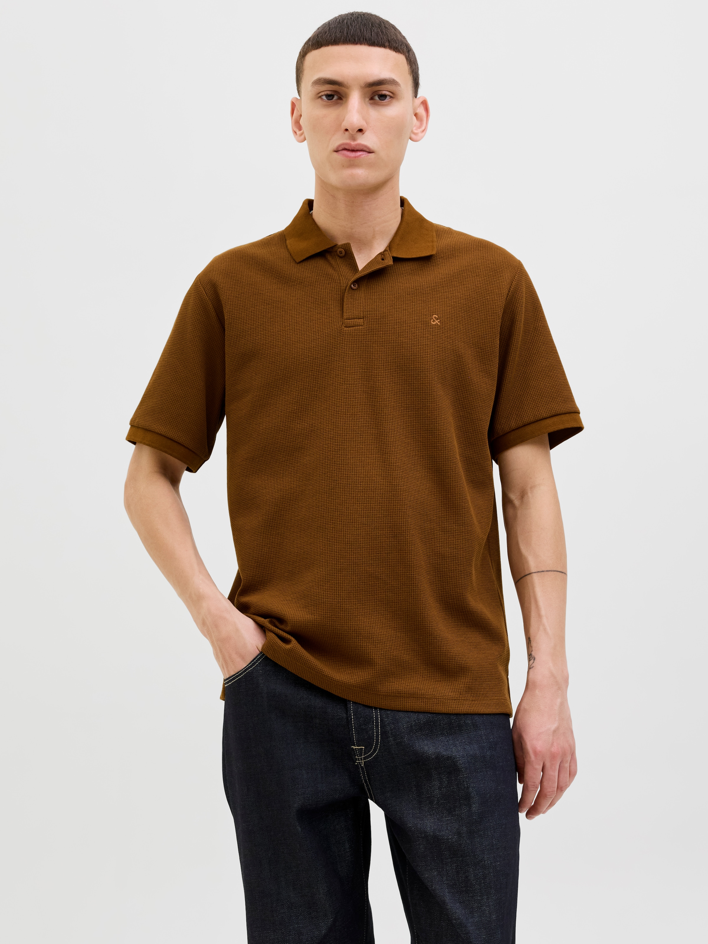 Jack & Jones Poloshirt "JJEAUSTIN POLO SS NOOS" Materialmix, regular fit günstig online kaufen
