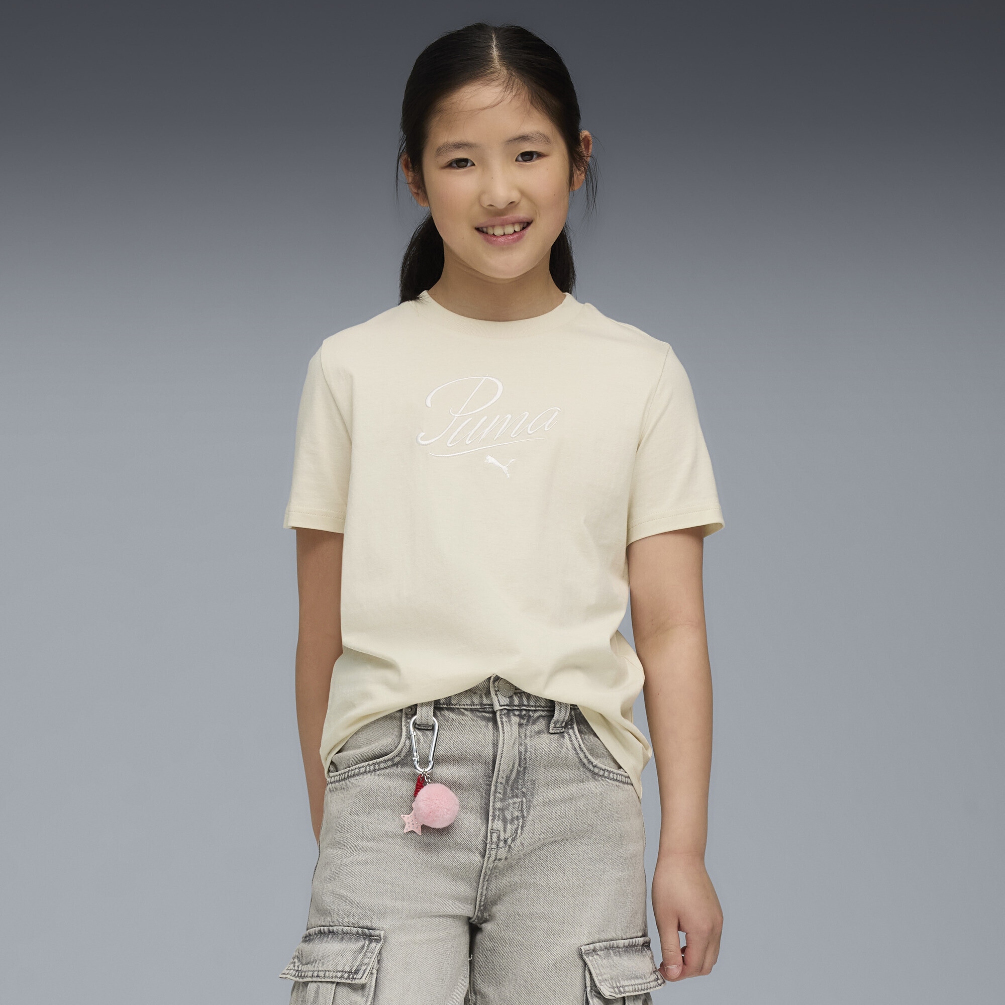 PUMA T-Shirt »Essentials Script T-Shirt Mädchen«