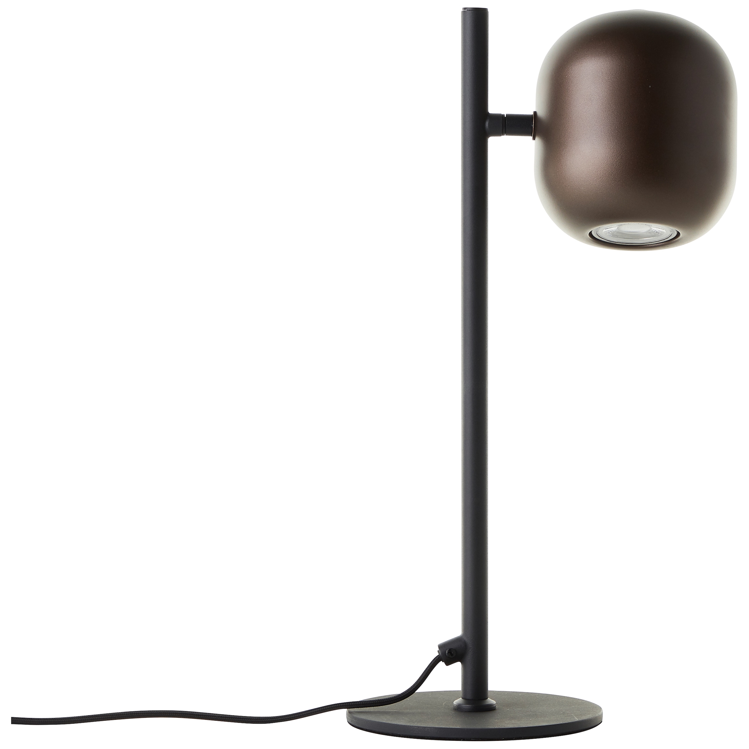 Brilliant Tischleuchte »Jane« GU10 1 Stk. H 42 cm, GU10 Fassung, schwenkbar, Metall, schwarz braun