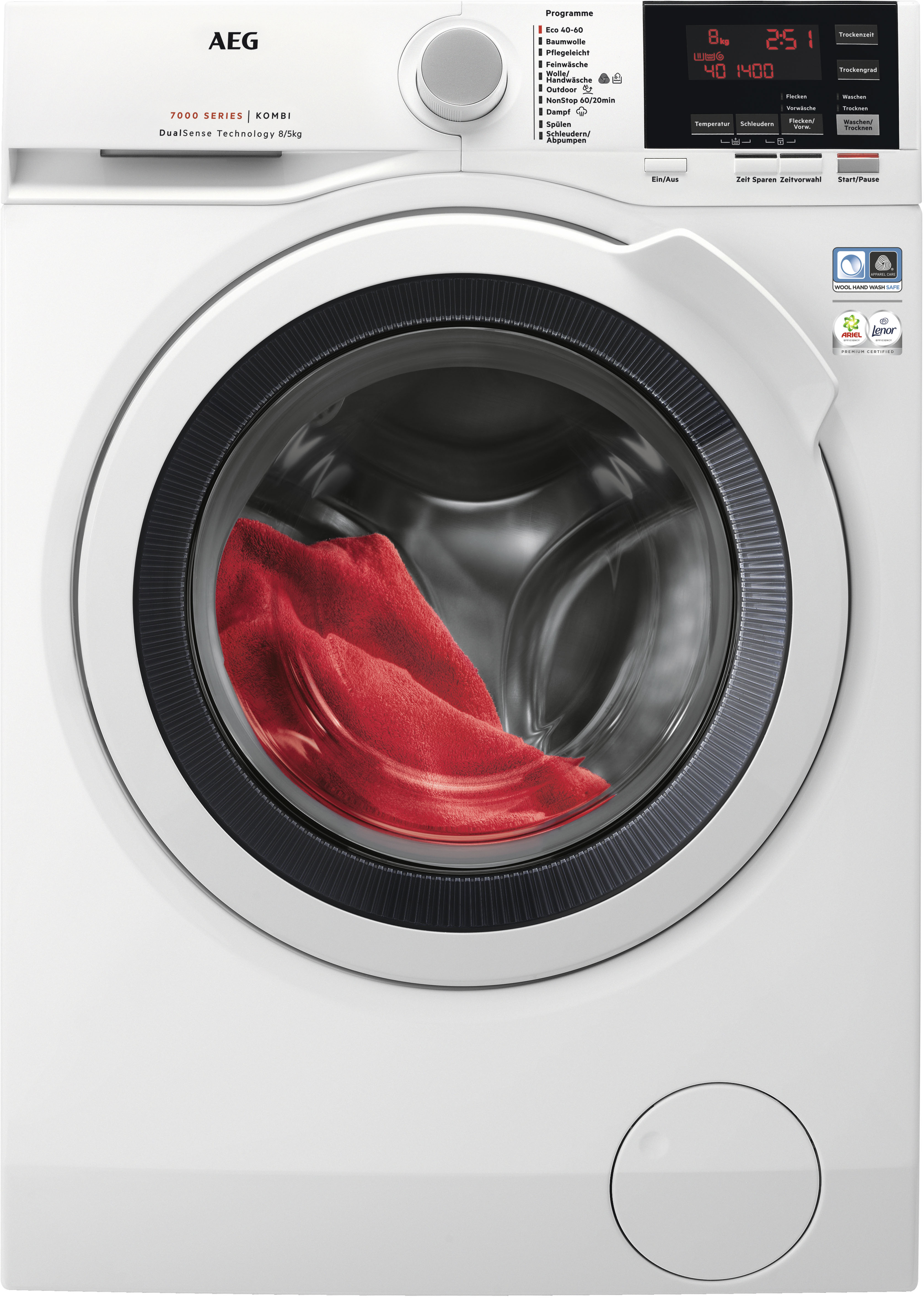 Waschtrockner »L7WBA60680«, ProSteam - Dampf-Programm für 96 % weniger Wasserverbrauch