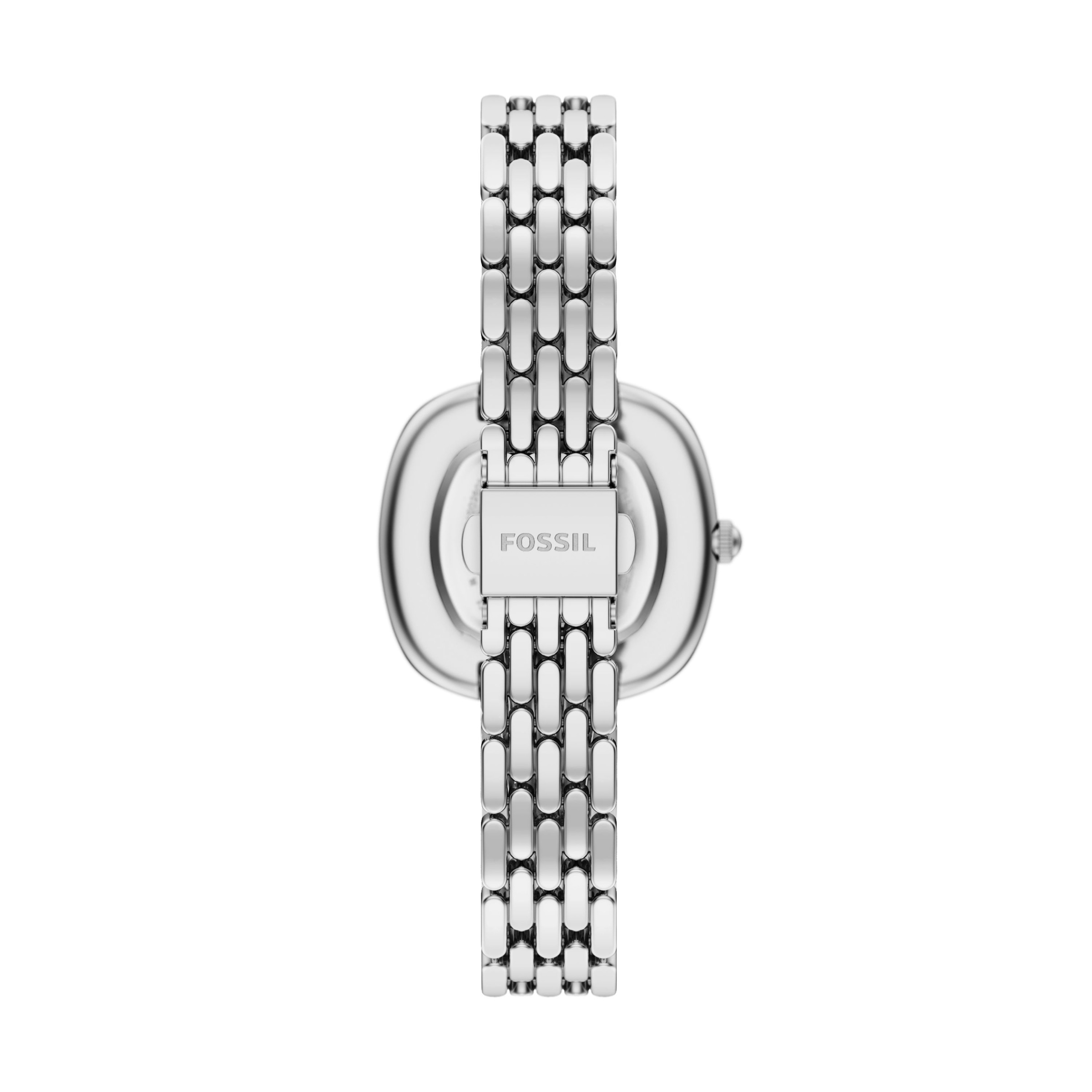 Fossil Quarzuhr »Emerson« Armbanduhr, Edelstahlarmband, analog