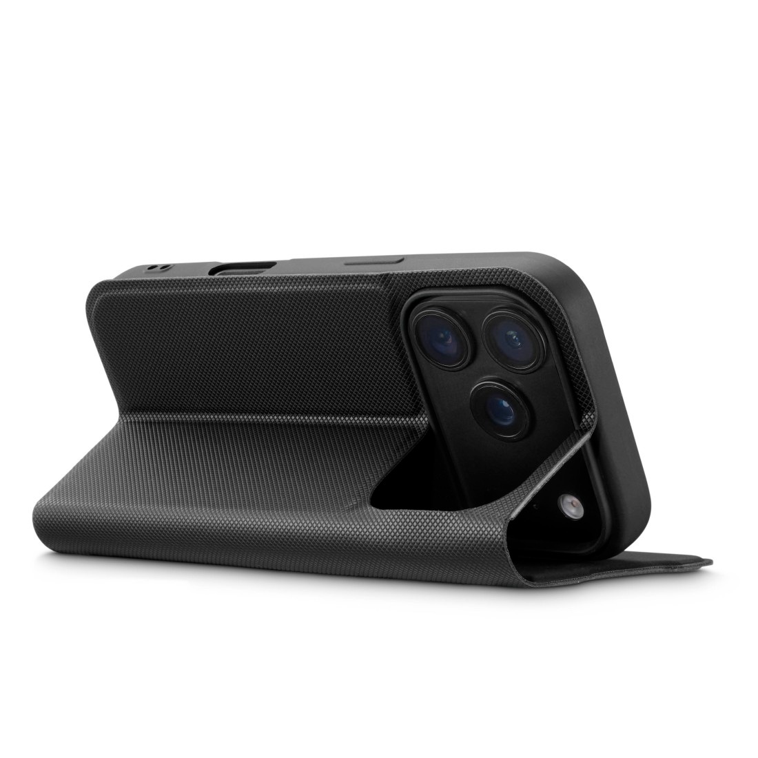 Hama Smartphone-Mappe »Handytasche für iPhone 17 Pro Max/18 Pro Max (stoßfest, für MagSafe)« Sturzsicher, kratzfest, 4H, Wireless-Charging-kompatibel
