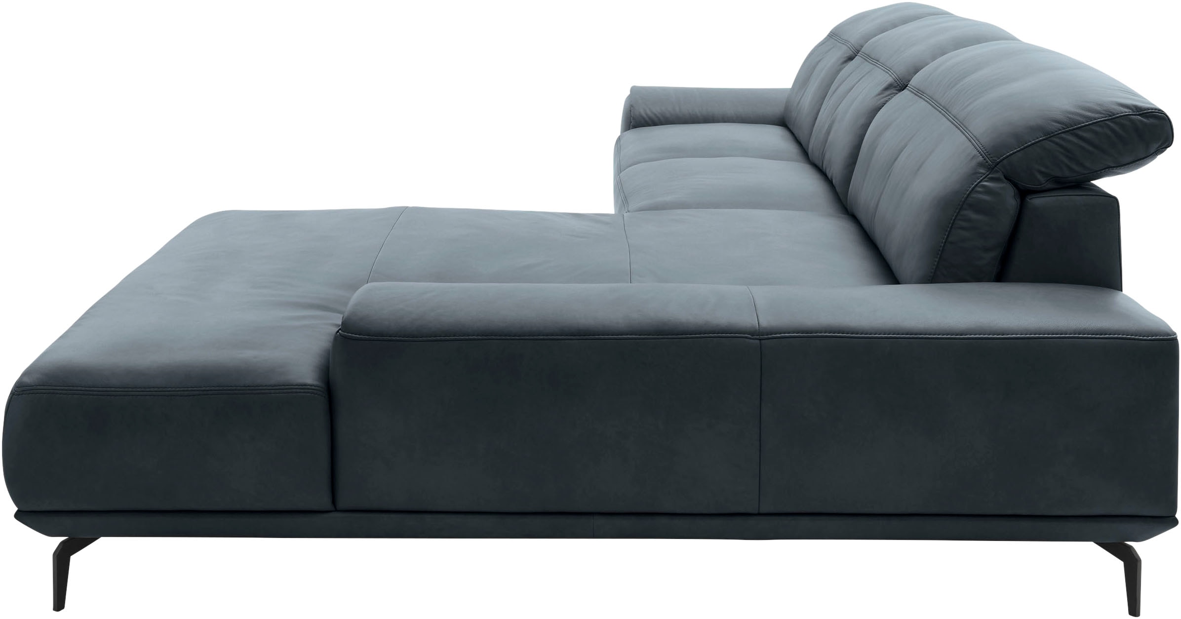 Musterring Wohnlandschaft »MR 2490«, Fuß schwarz, Sitzhöhe 48cm, wahlweise mit Funktionen, Maße 342x207 cm