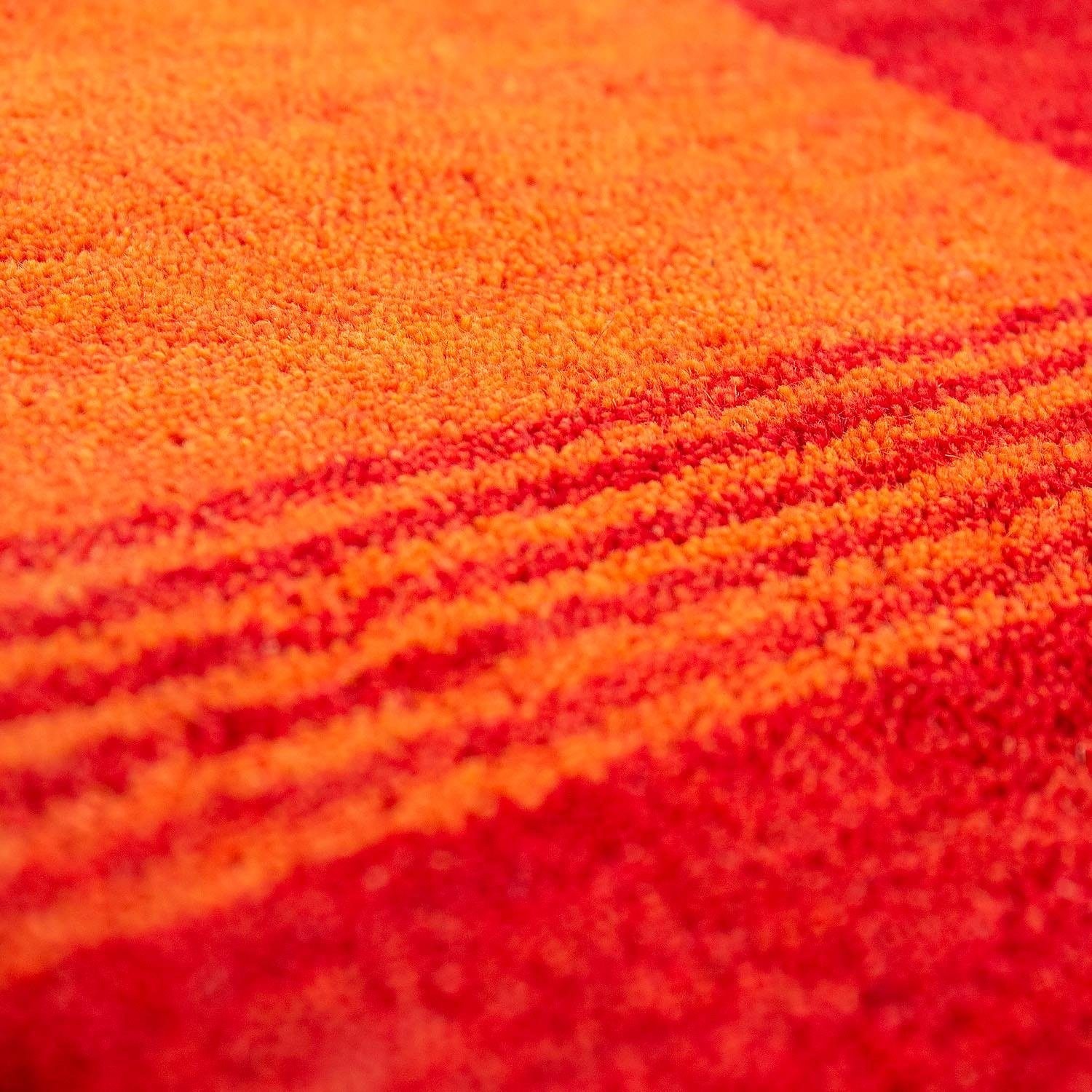 Paco Home Wollteppich »Gabbeh 310« rechteckig 14 mm Höhe Kurzflor, handgewebt, reine Wolle, Gabbeh-Stil, mit Bordüre