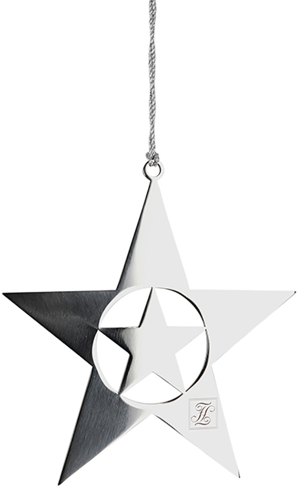 FINK Dekostern "Weihnachtsstern, MARITA, Weihnachtsdeko", Ø 20cm, silber, Dekosterne, outdoorgeeignet