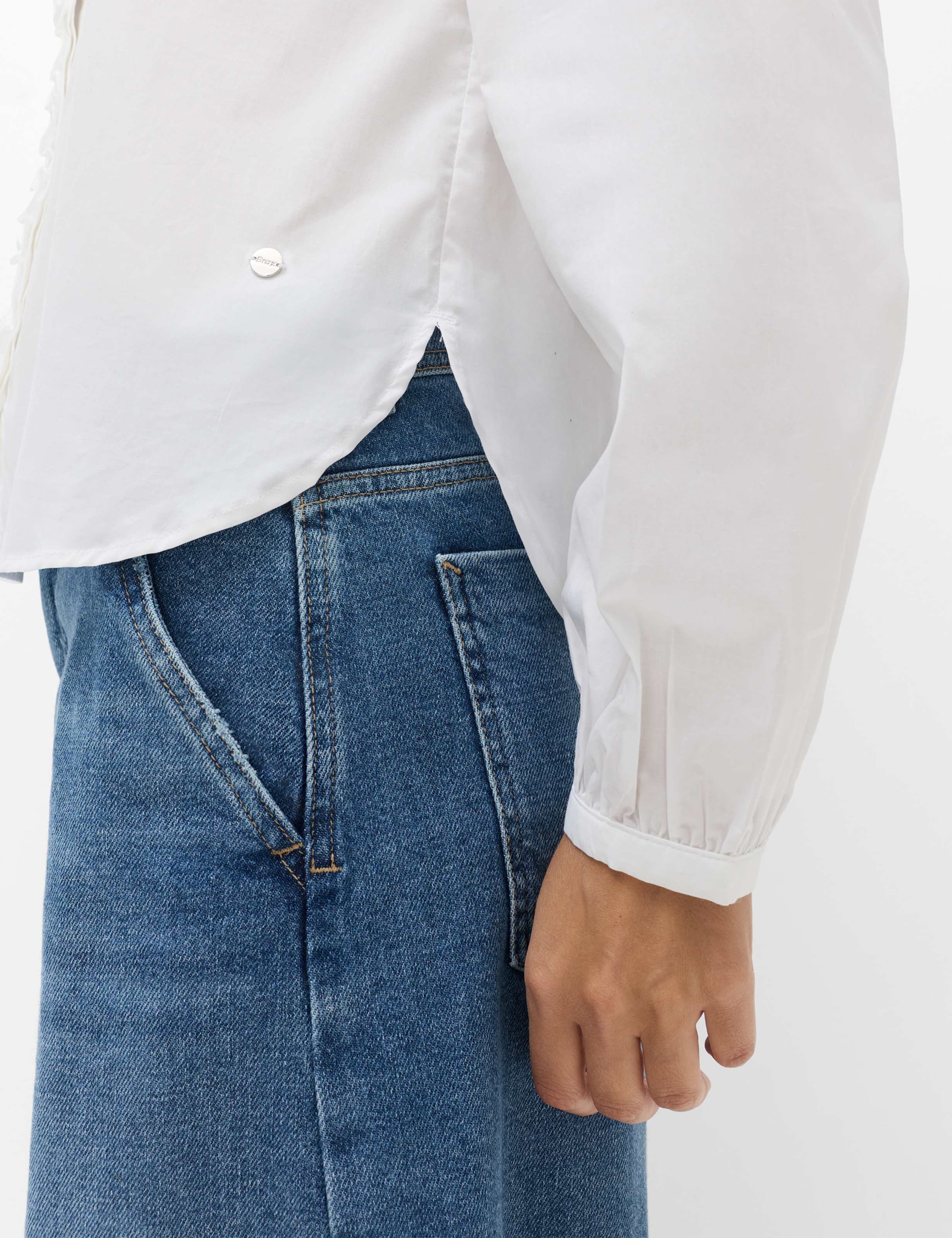 Brax Klassische Bluse »Style VIC FRILL«