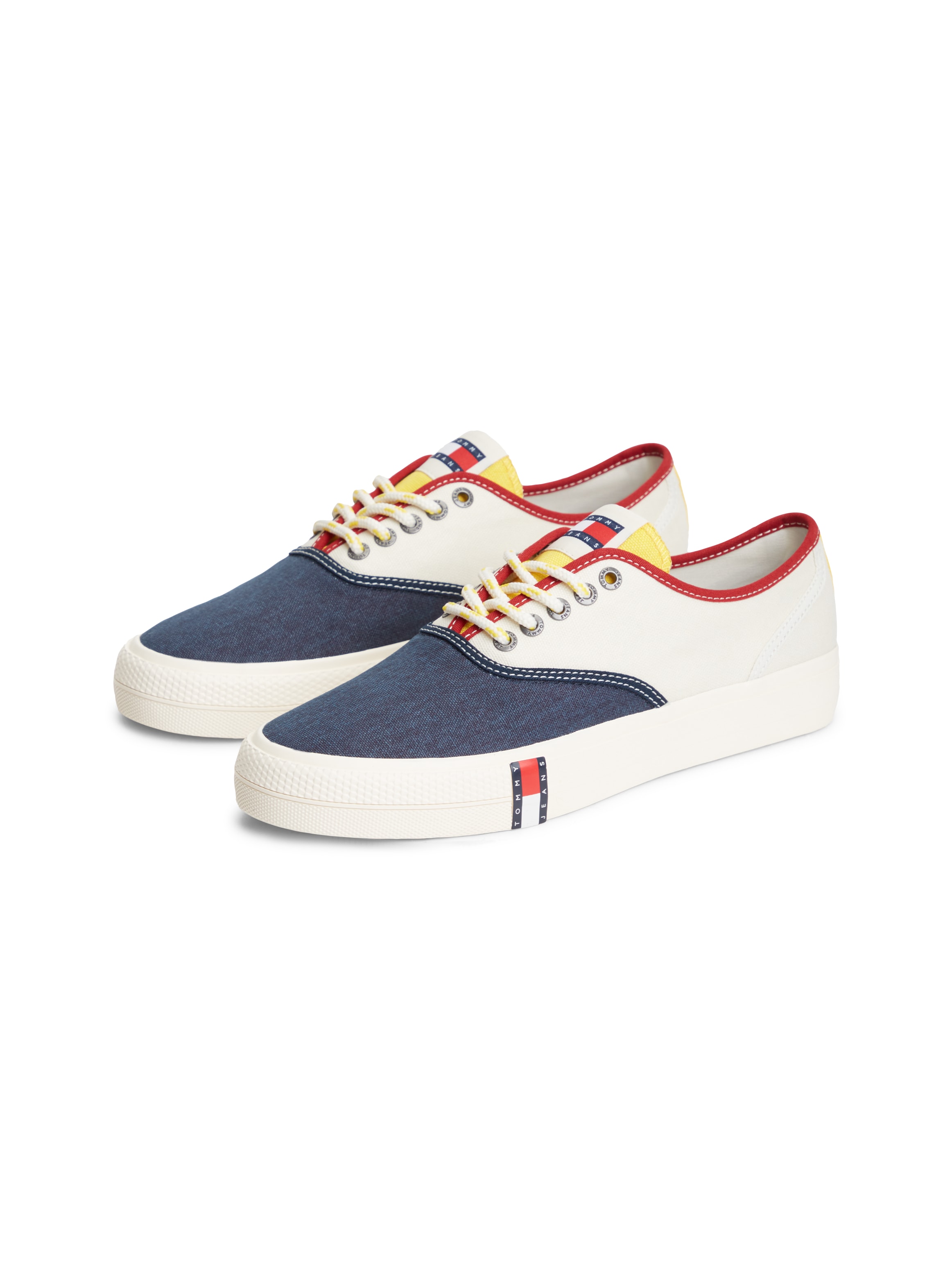 Tommy Jeans Sneaker "ARCHIVE VULC Y2K COLOR BLOCK" Freizeitschuh, Halbschuh, Schnürschuh im auffälligen Kontrastlook