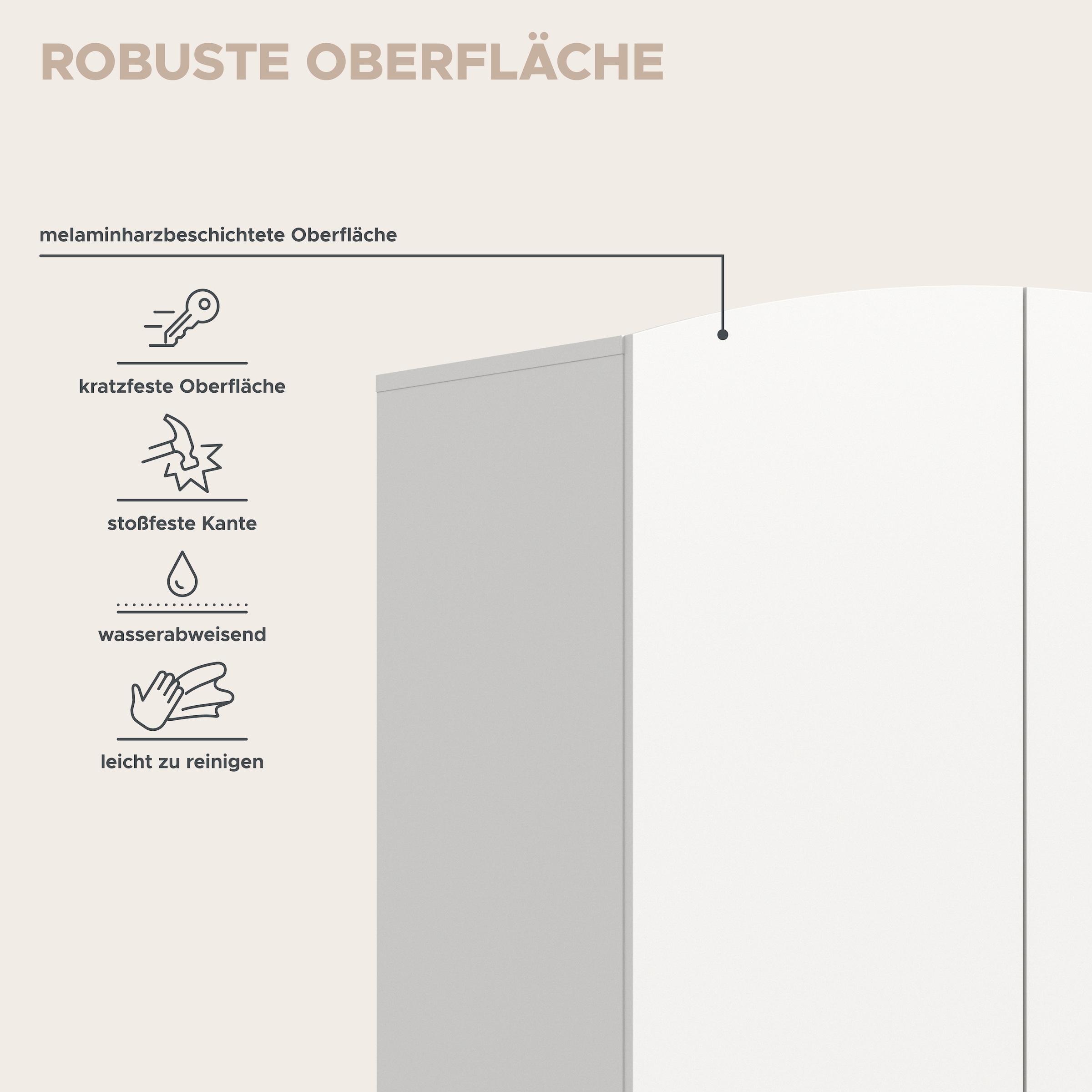 Home affaire Kleiderschrank »LASSE, Schlafzimmerschrank, Garderobe, Schrank« in verschiedenen Breiten erhältich, im Scandi-Look, 1 Stk. tlg. 2 Türen, 2 Schubkästen, 1 Konstruktionsboden, 1 Kleiderstange