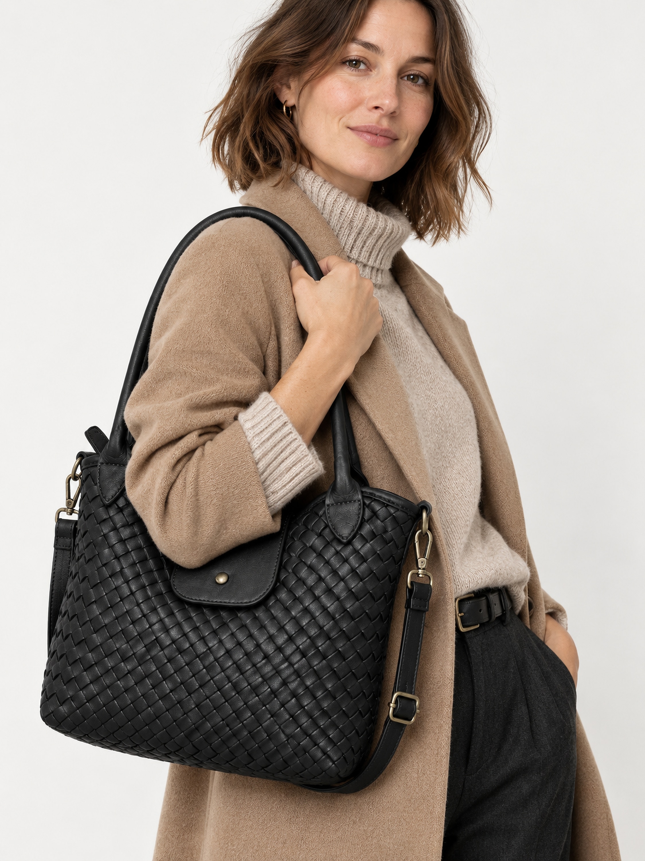 COLLEZIONE ALESSANDRO Henkeltasche »Firenze« aus Vintage-Leder, Made in Italy