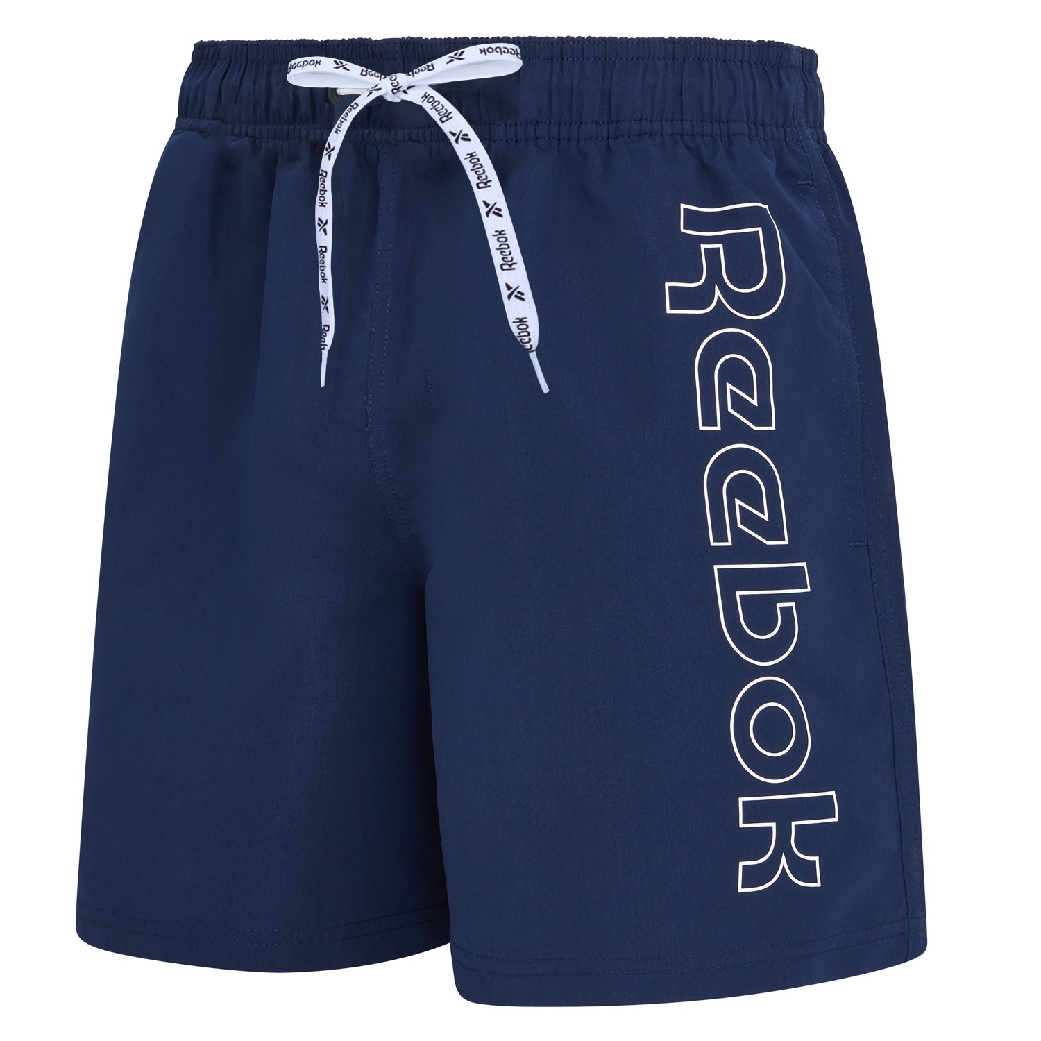 Badeshorts REEBOK "Abbott", Herren, Gr. M, N-Gr, vector navy, Microfaser, Obermaterial: 100% Polyester, Badehosen Badeshorts, mit Tunnelzug und seitlichen Taschen 2