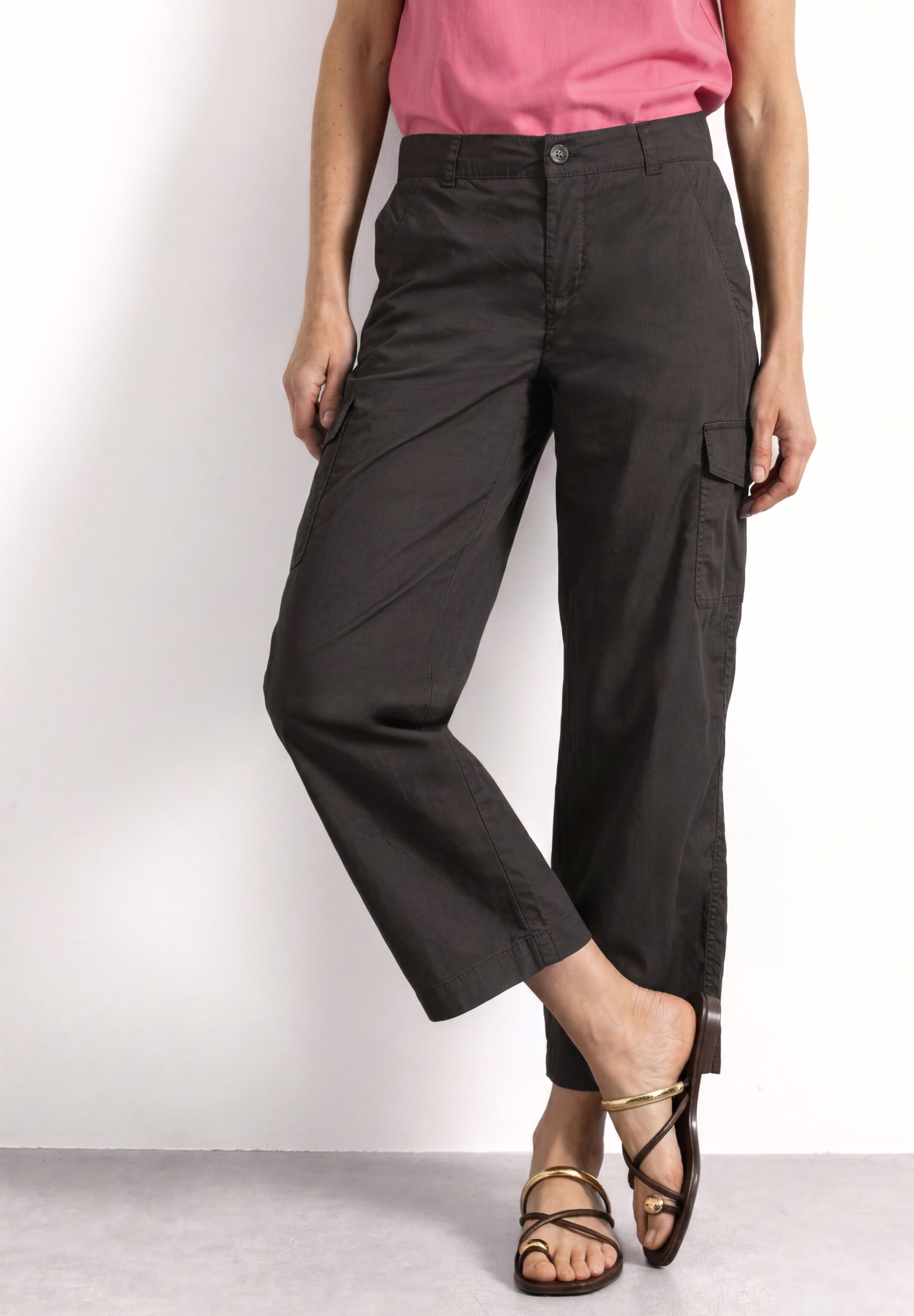 STREET ONE Stoffhose  im Cargo-Style