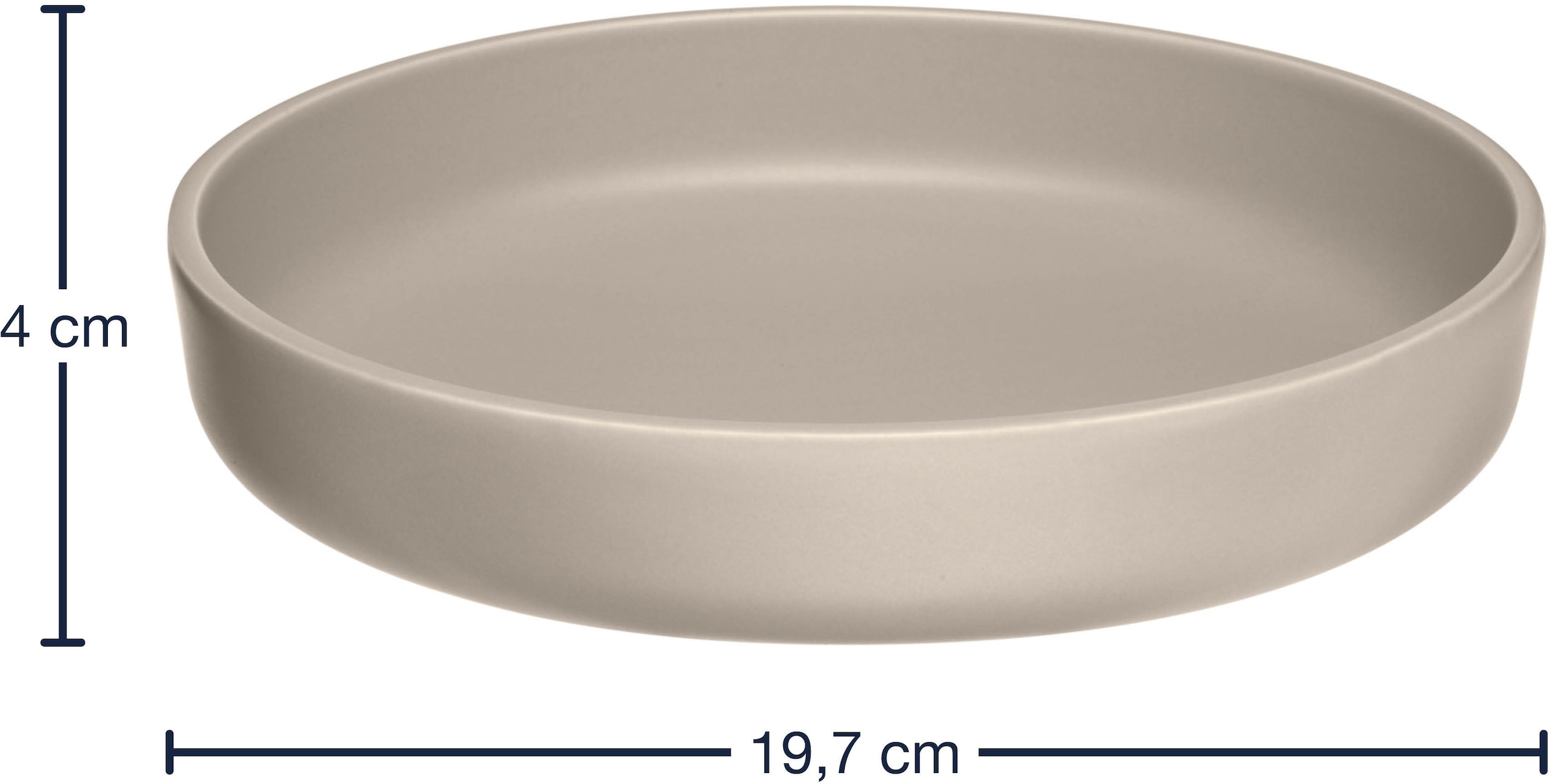 LEONARDO Teller-Set »Suppenteller ROMA, Keramikteller, ca. 20 cm, 6-teilig«, (Set, 6 tlg.), Geschirr-Set, Service, spülmaschinengeeignet