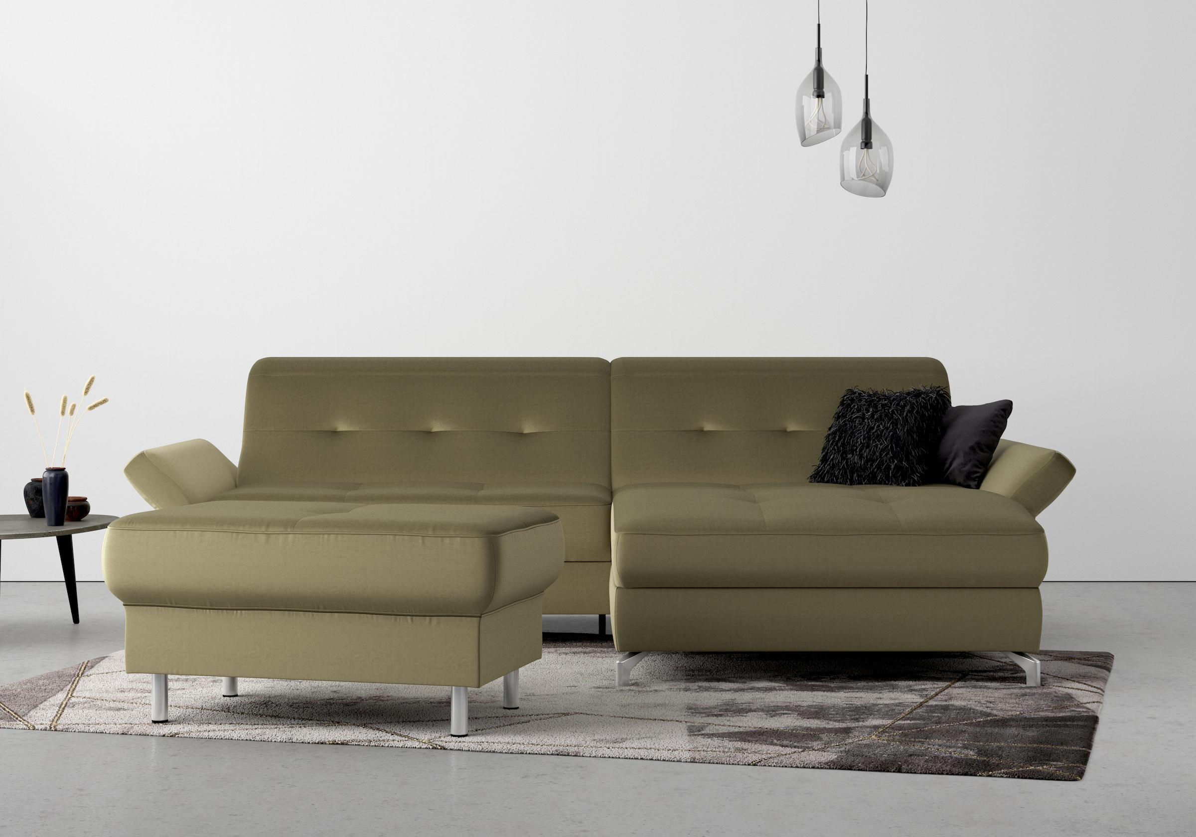 Home affaire Polsterhocker "Maredo" Federkern-Polsterung, passend zur "Mare günstig online kaufen