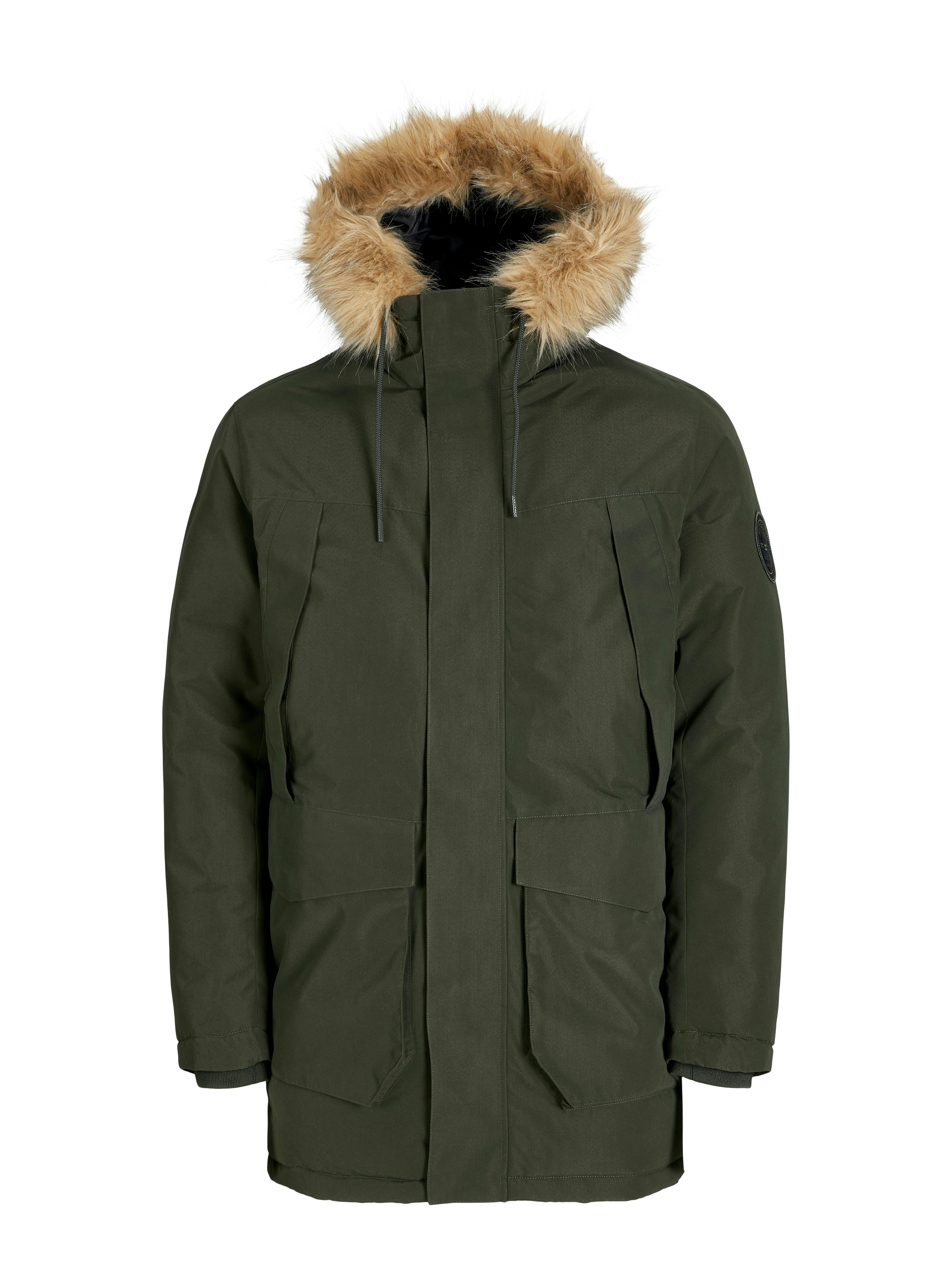 Jack & Jones PlusSize Parka "JJCAMP FAUX FUR PARKA PLS" mit Kapuze günstig online kaufen