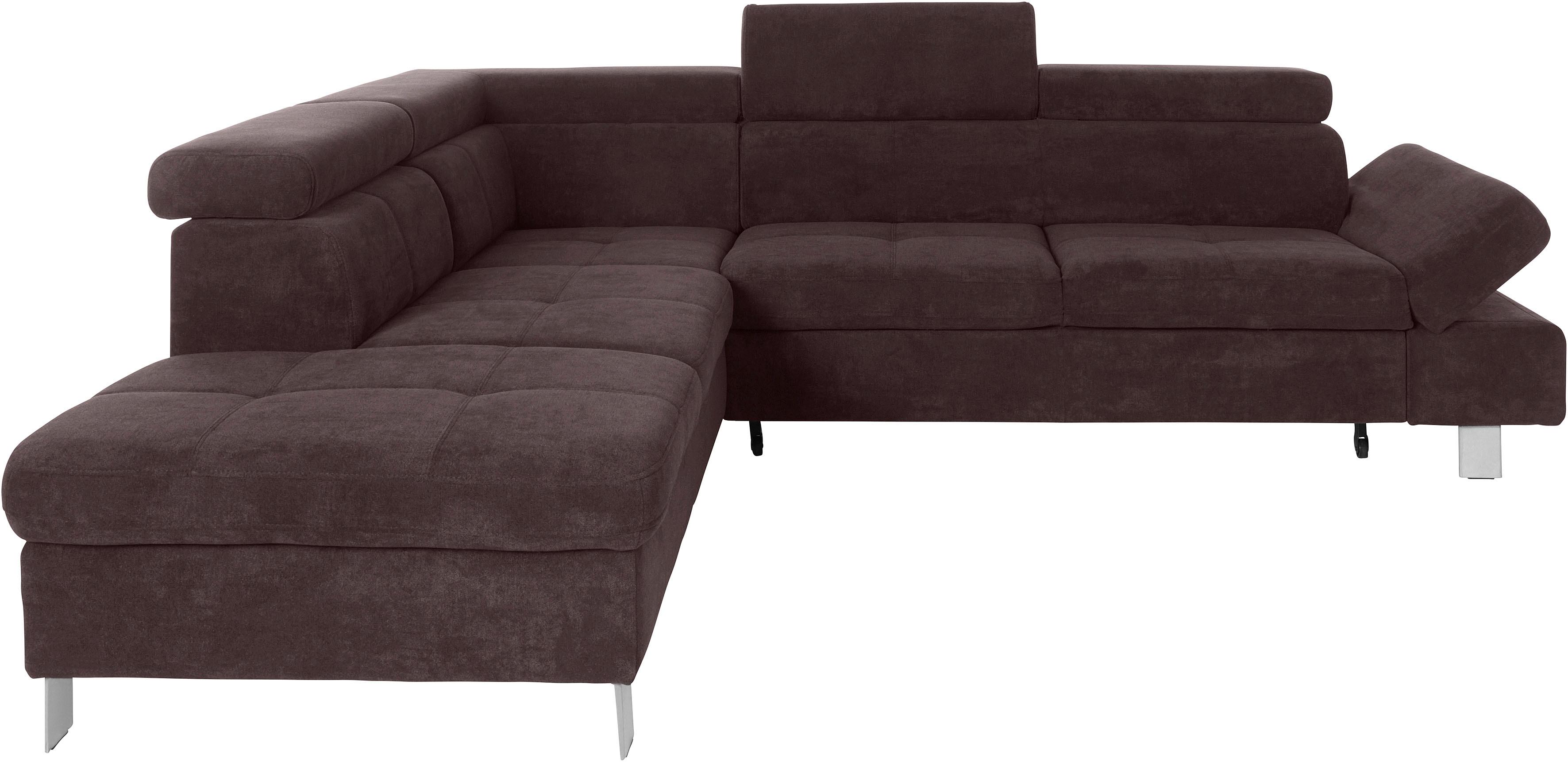 Thumbnail - exxpo - sofa fashion Ecksofa "Fiji, L-Form", mit Kopf- bzw. Rückenverstellung, wahlweise mit Bettfunktion