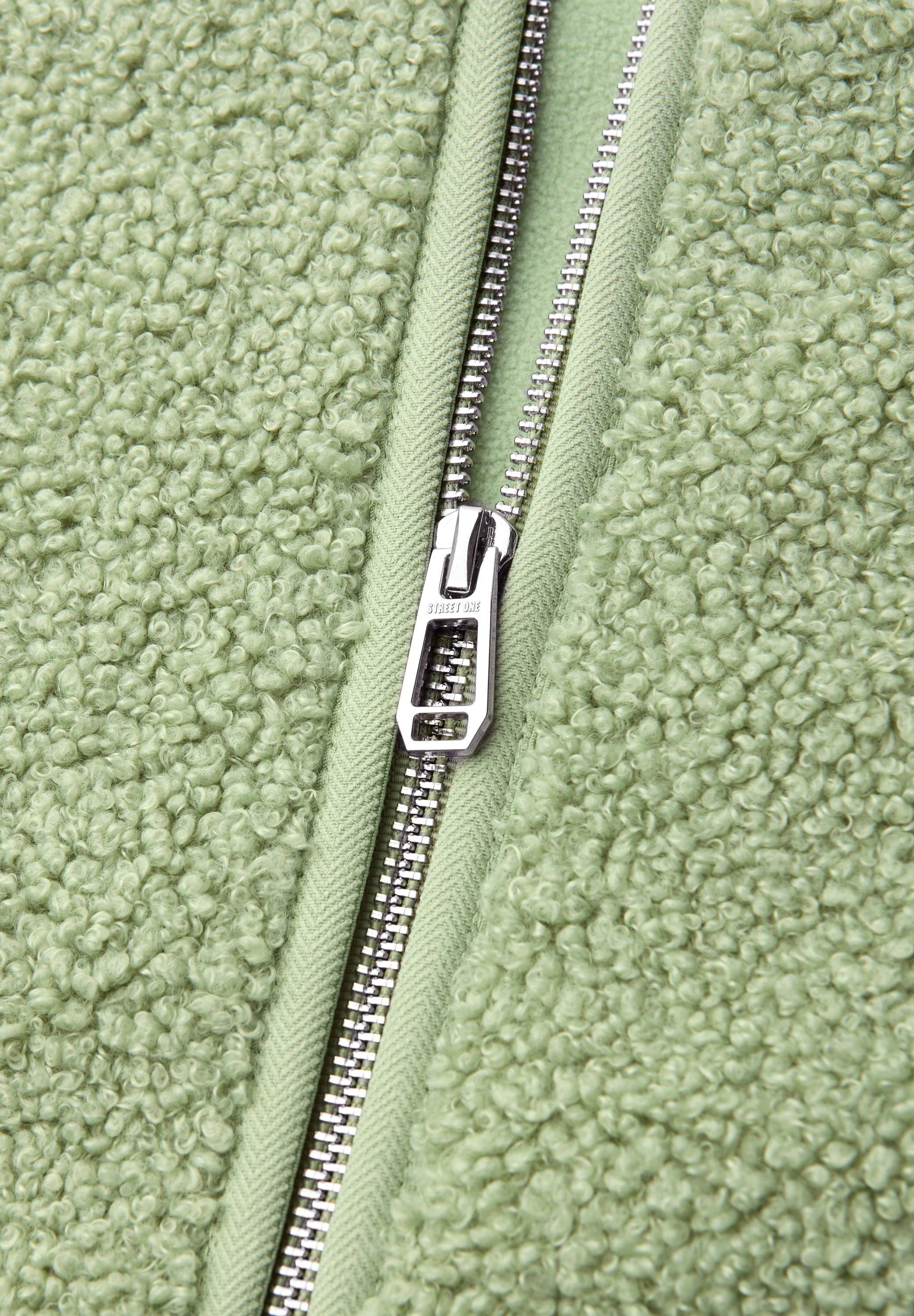 STREET ONE Fellimitatjacke ohne Kapuze