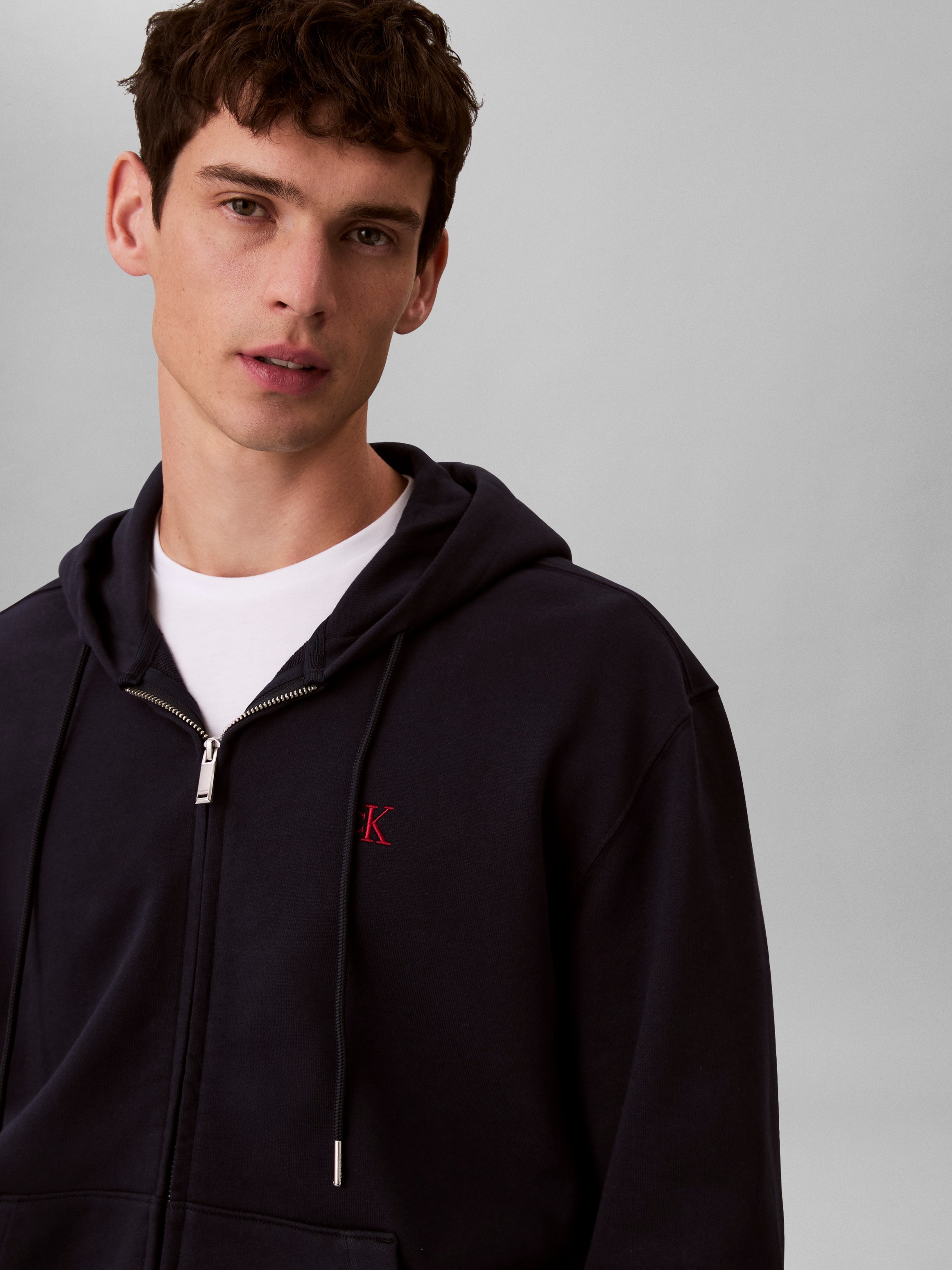 Thumbnail - Calvin Klein Jeans Kapuzensweatshirt "LS EU 350TERRY MONOGRAM FZ HOODI"