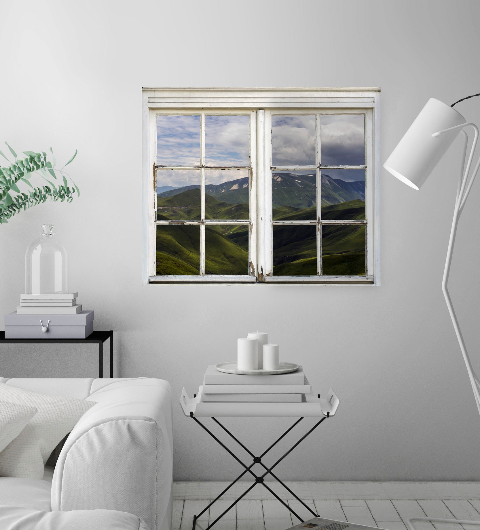 queence Wandsticker »Berge«, Wandsticker, Wandbild, selbstklebend, Berg, Berge
