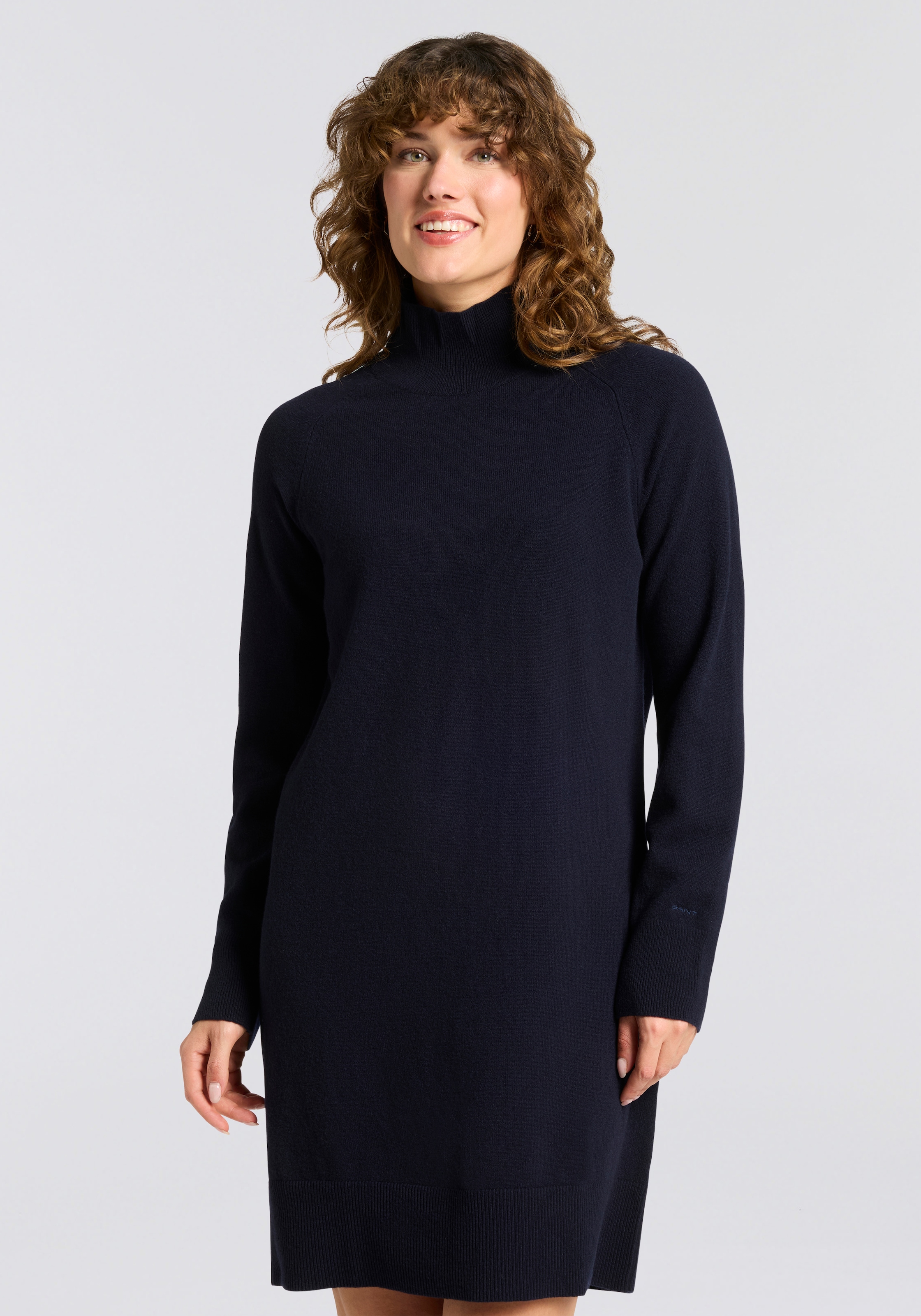 Gant Strickkleid "SUPERFINE LAMBSWOOL KNIT" Winterkleid, relaxed fit, Rollk günstig online kaufen