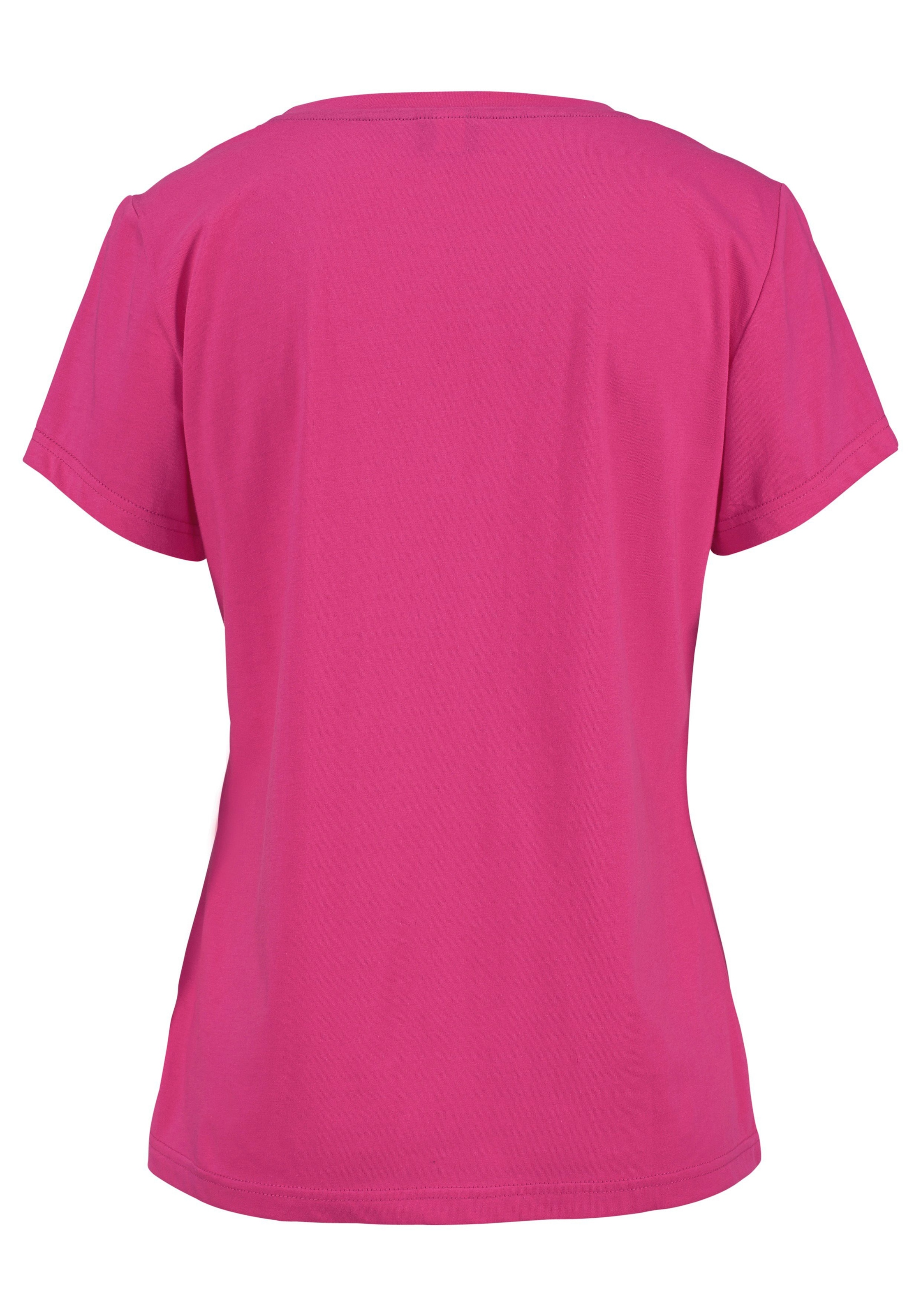 Vivance Dreams Pyjama, (Set, 3 teilig), mit Frontschriftzug