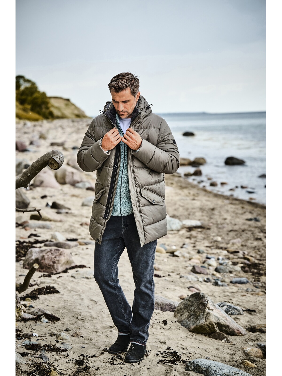 BABISTA NELDIN Veste Matelassée Homme Vert Taille 54 3