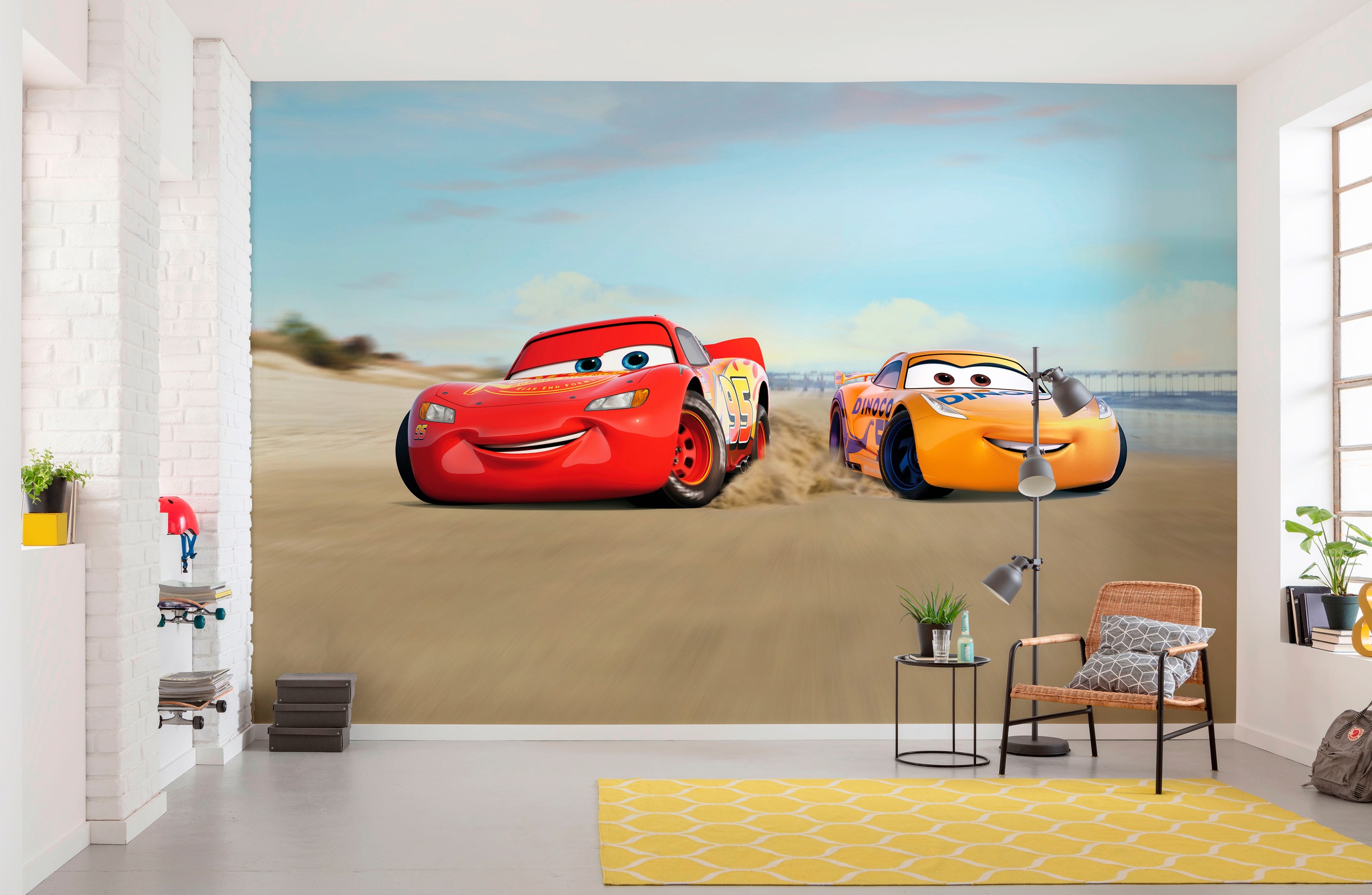 Komar Fototapete »Cars Beach Race«, 368x254 cm (Breite x Höhe), inklusive  Kleister kaufen | BAUR