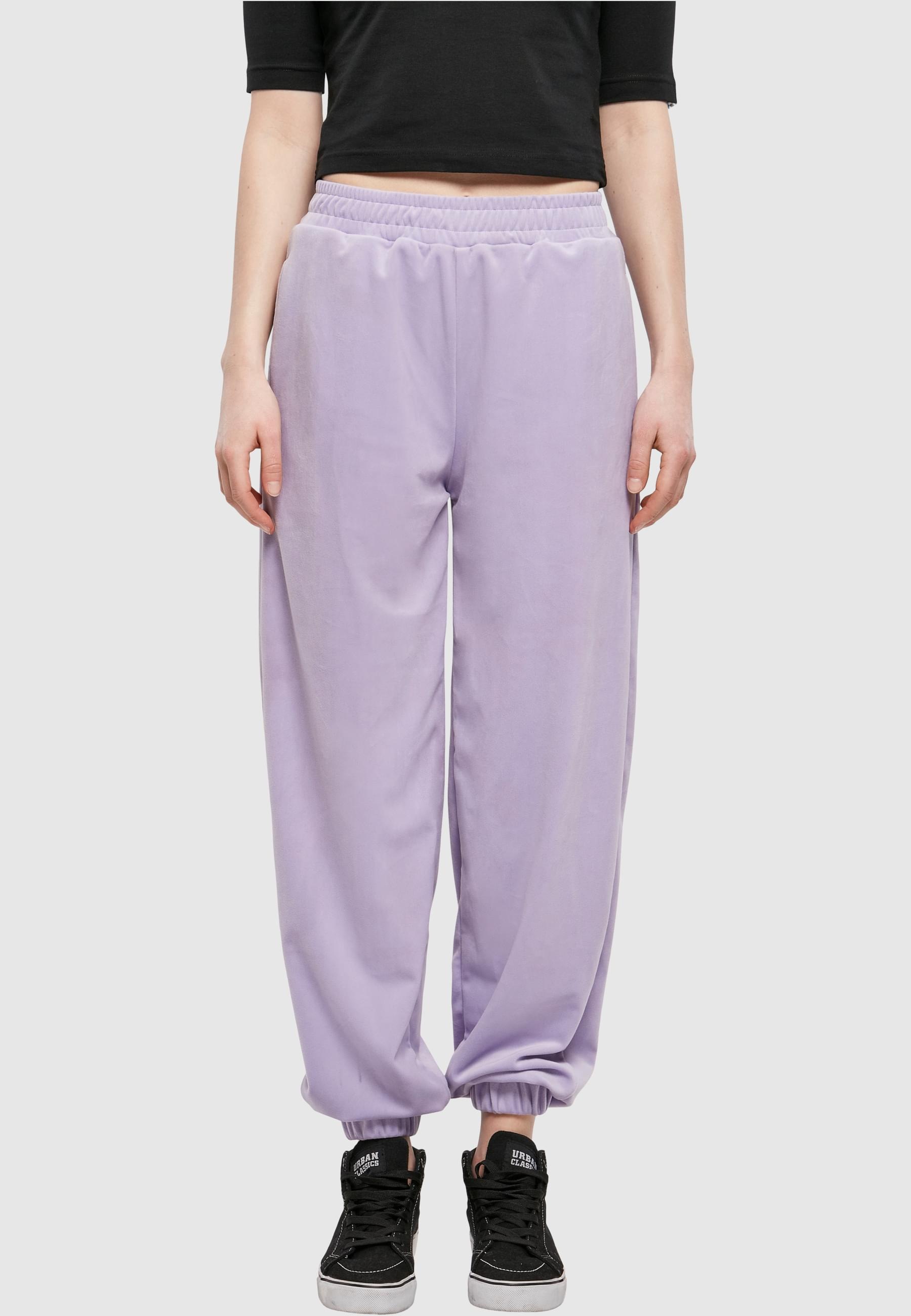 URBAN CLASSICS Jogginghose »Urban Classics Damen Ladies High Waist Ballon Velvet Sweat Pants«, (1 tlg.)