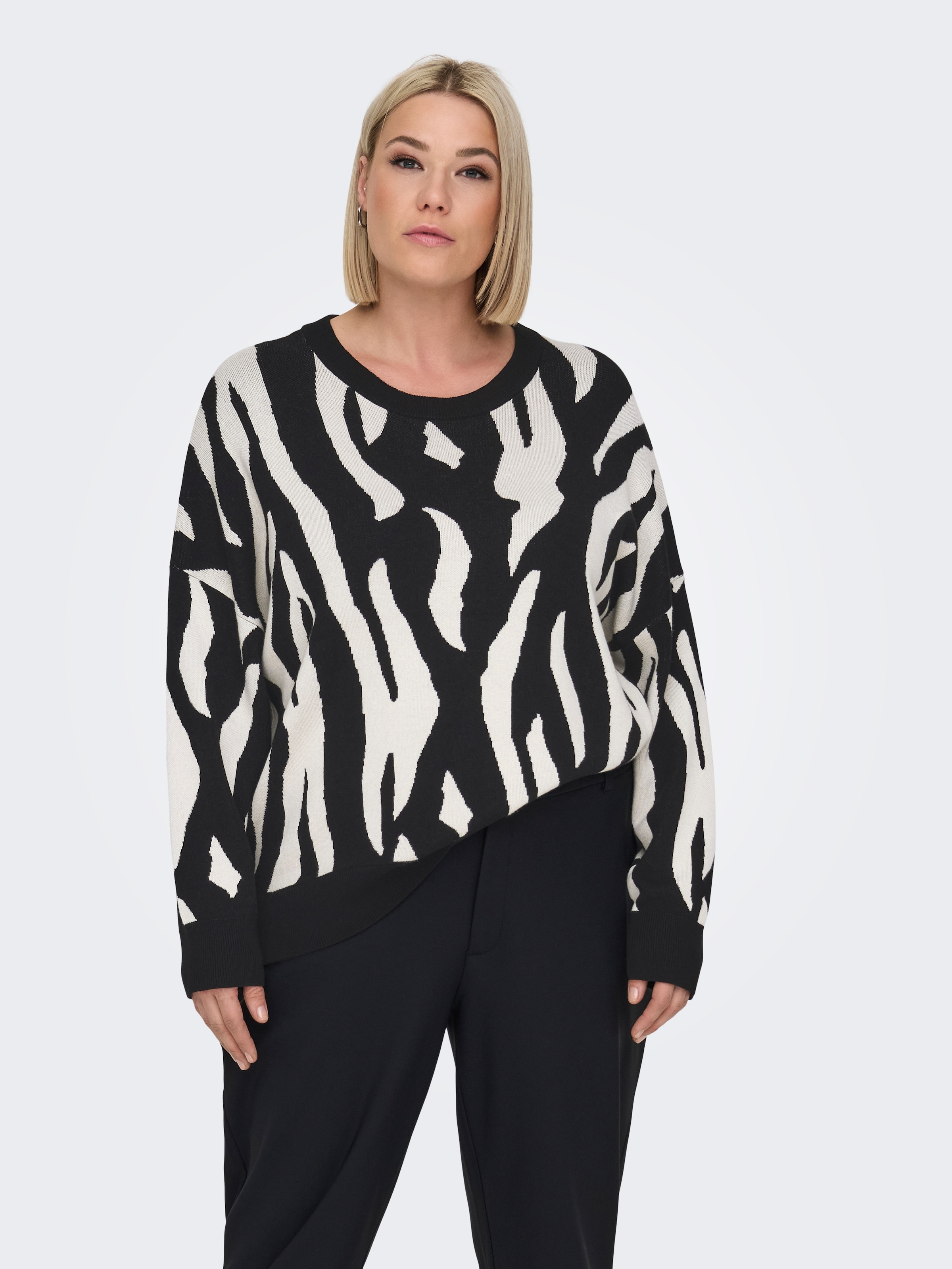 ONLY CARMAKOMA Strickpullover CARMONTANA LS JQ LOOSE O-NECK KNT günstig online kaufen