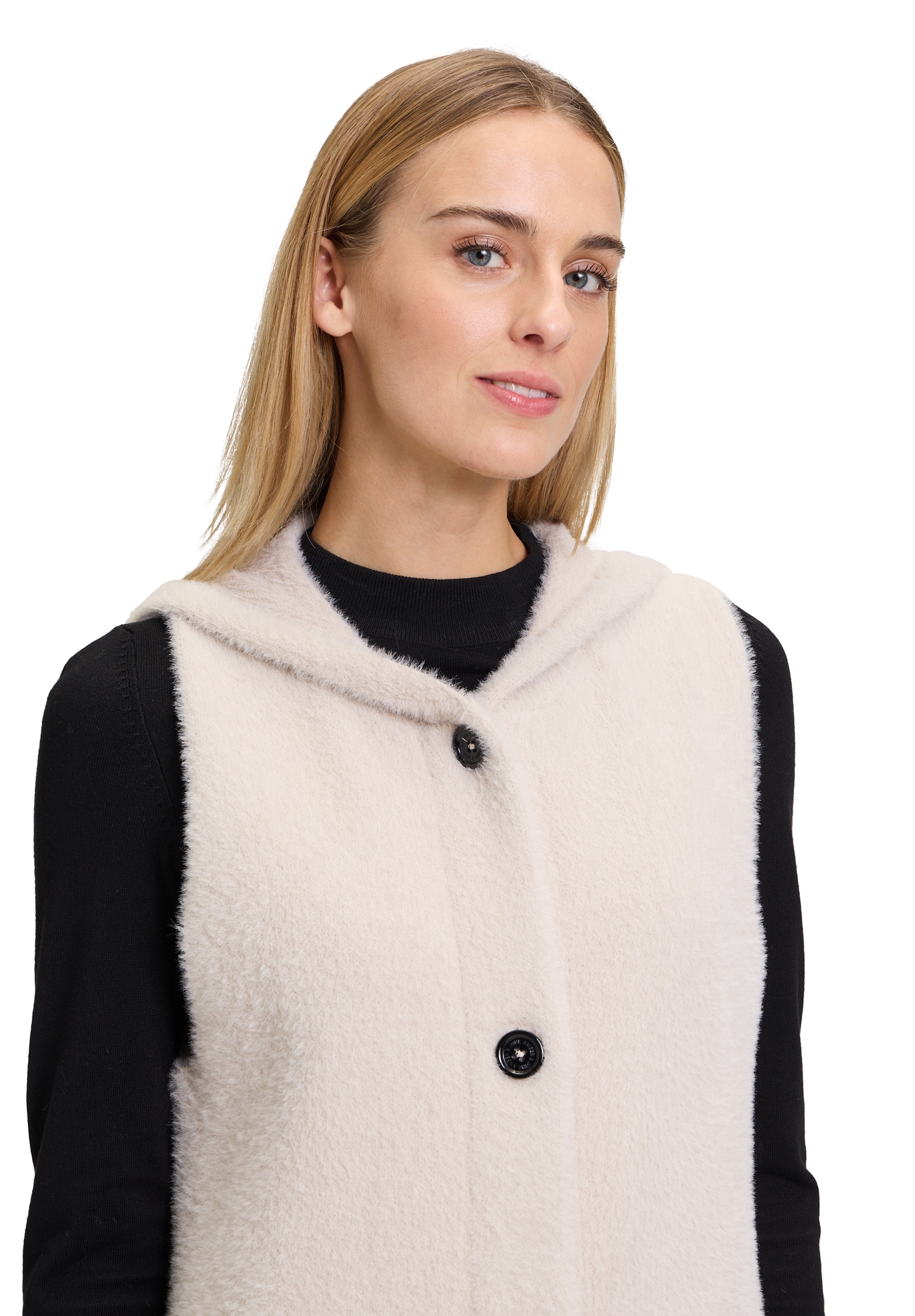 Amber & June Strickweste »Amber & June Strickweste mit Kapuze«, Material